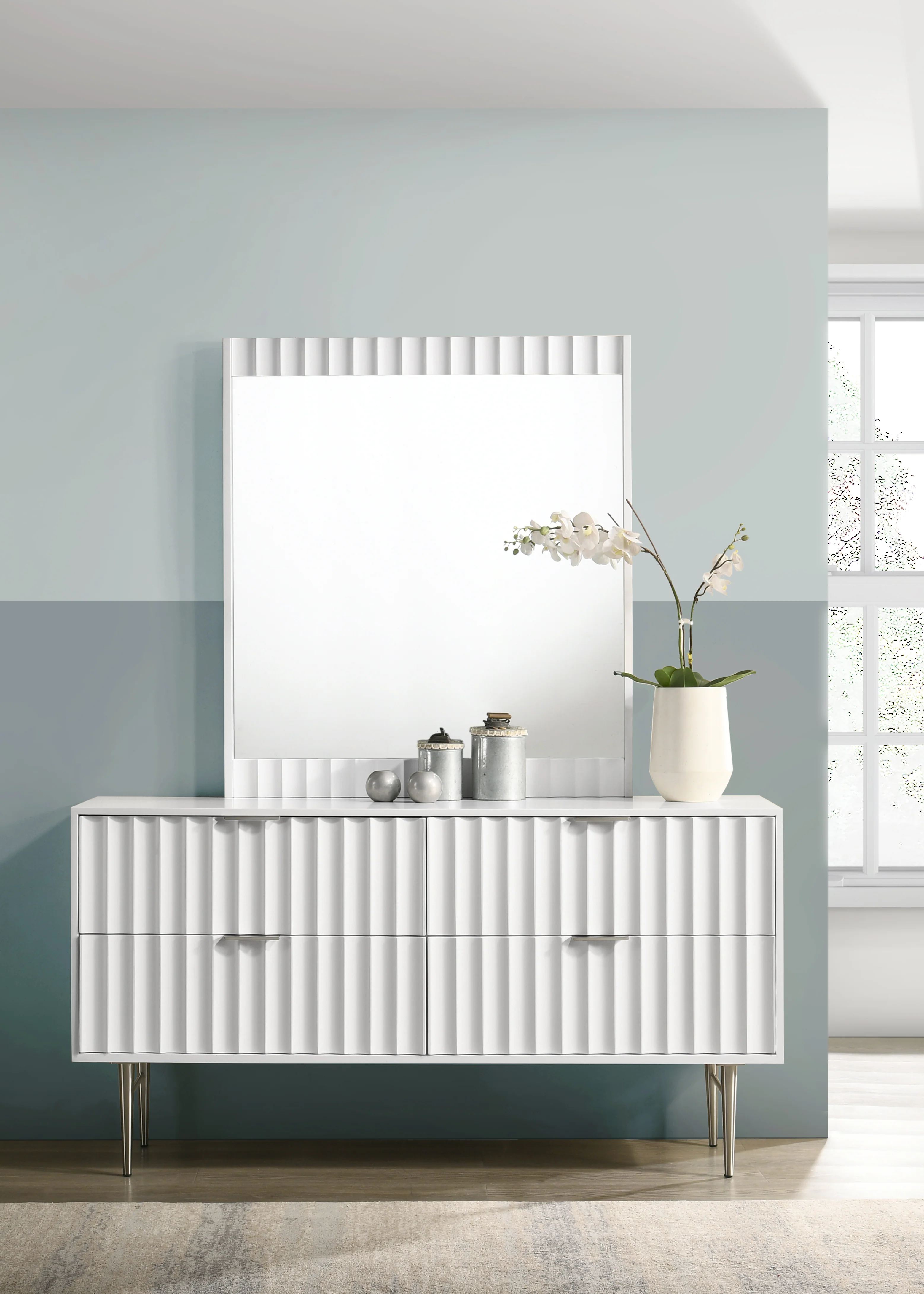 Akoya White Gloss Dresser D - Image 15