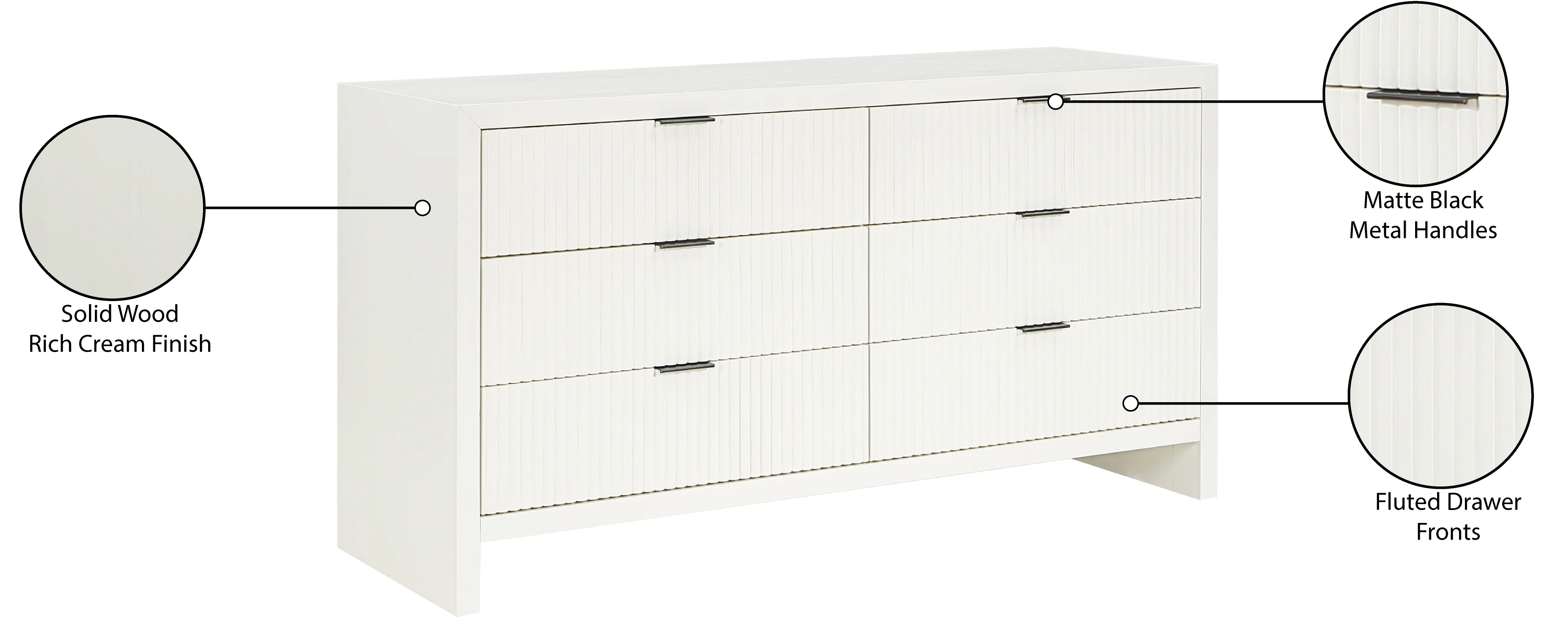 Athena Cream Dresser D - Image 11