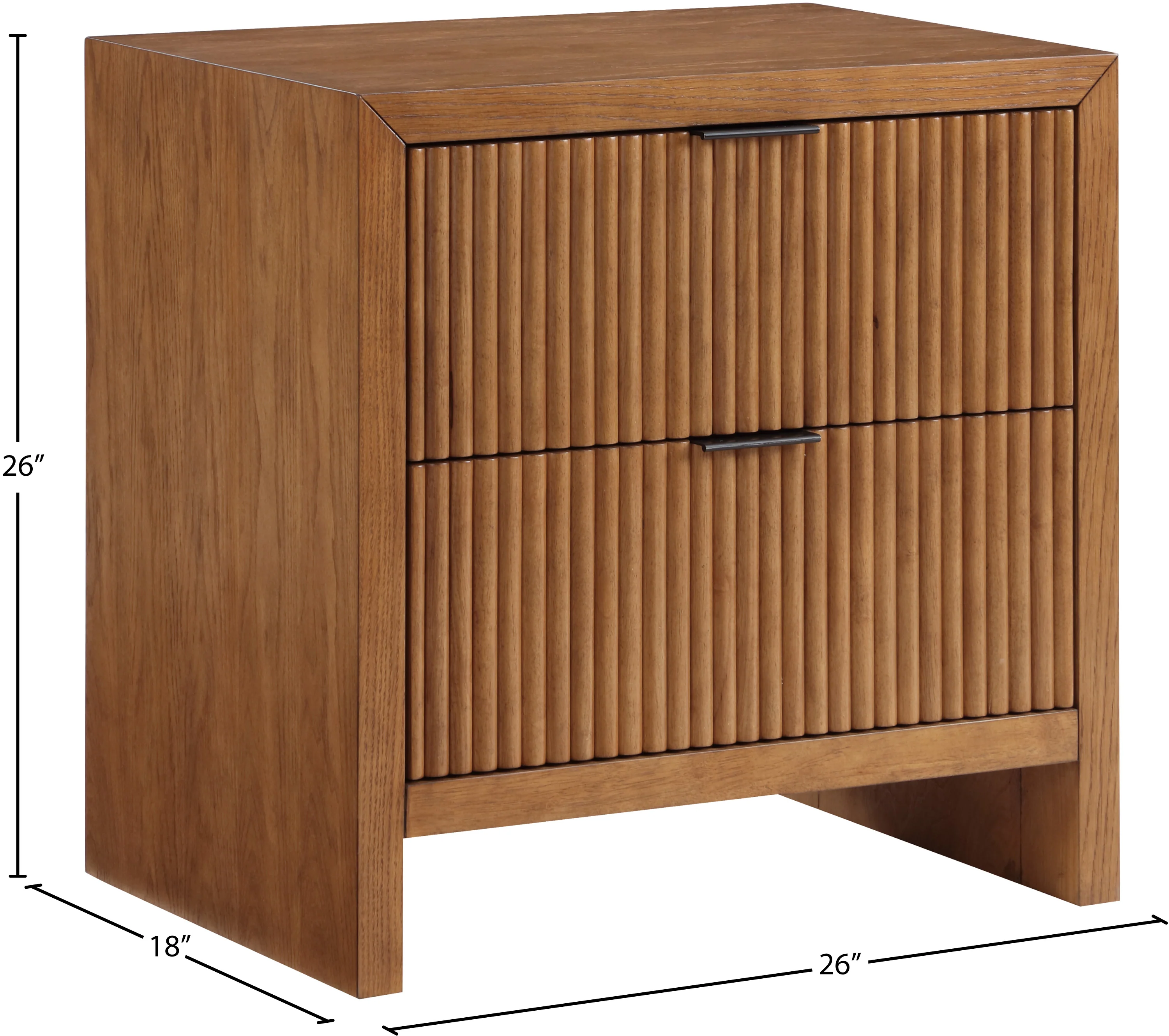 Athena Walnut Night Stand NS - Image 10