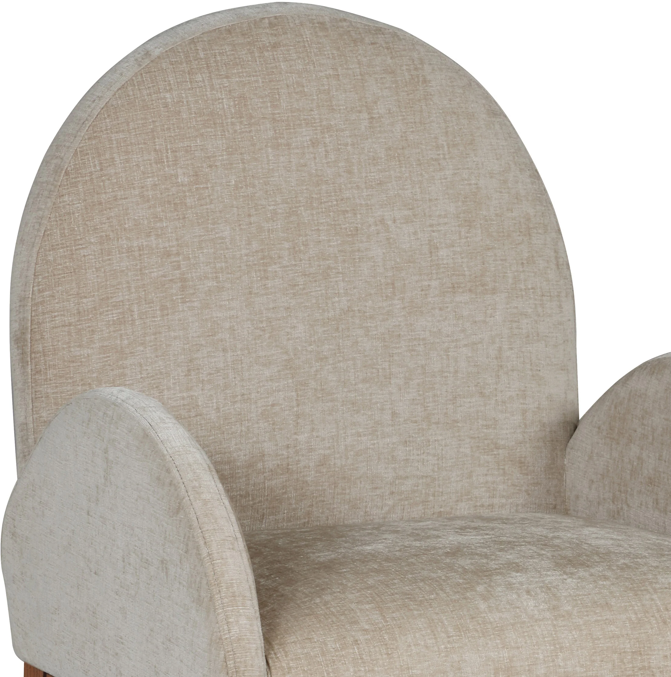 Brielle Beige Chenille Fabric Dining Chair AC - Image 16