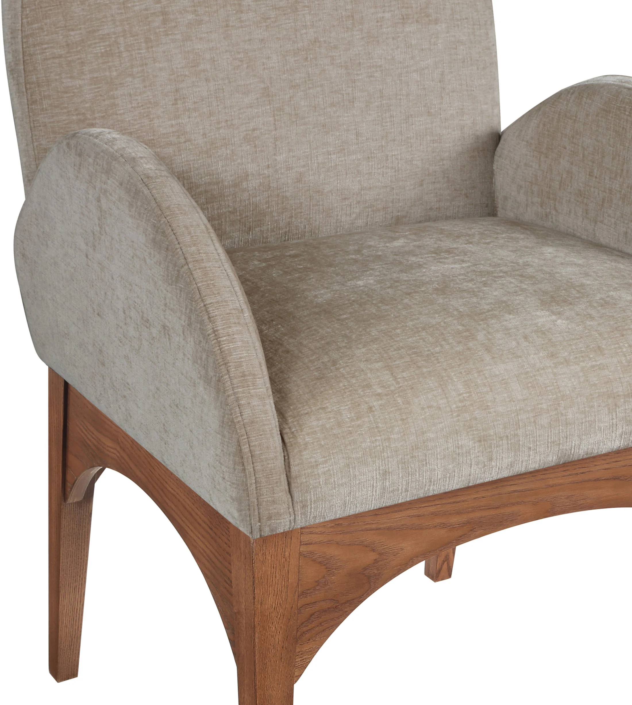 Brielle Beige Chenille Fabric Dining Chair AC - Image 17