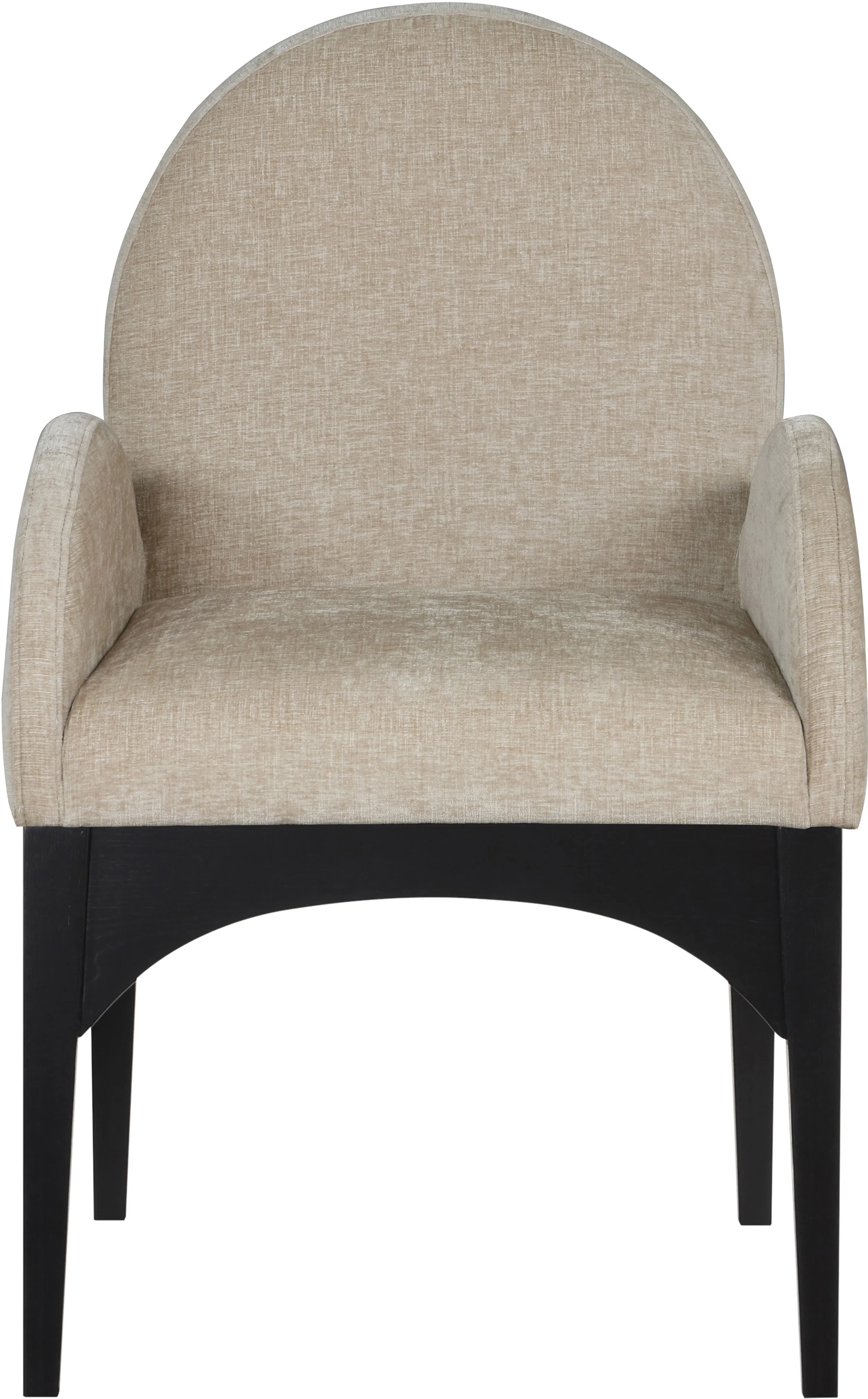 Brielle Beige Chenille Fabric Dining Chair AC - Image 4