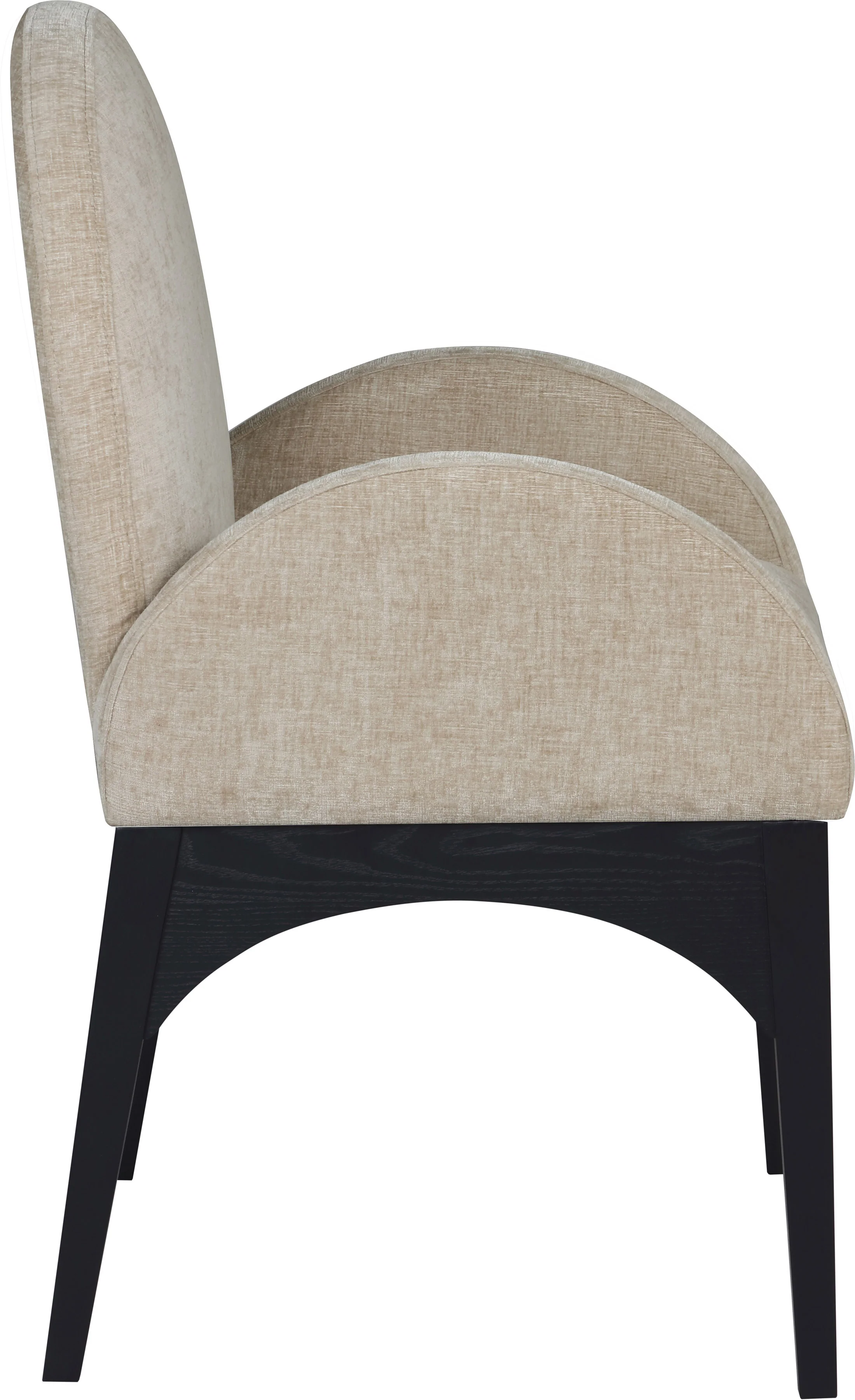 Brielle Beige Chenille Fabric Dining Chair AC - Image 5