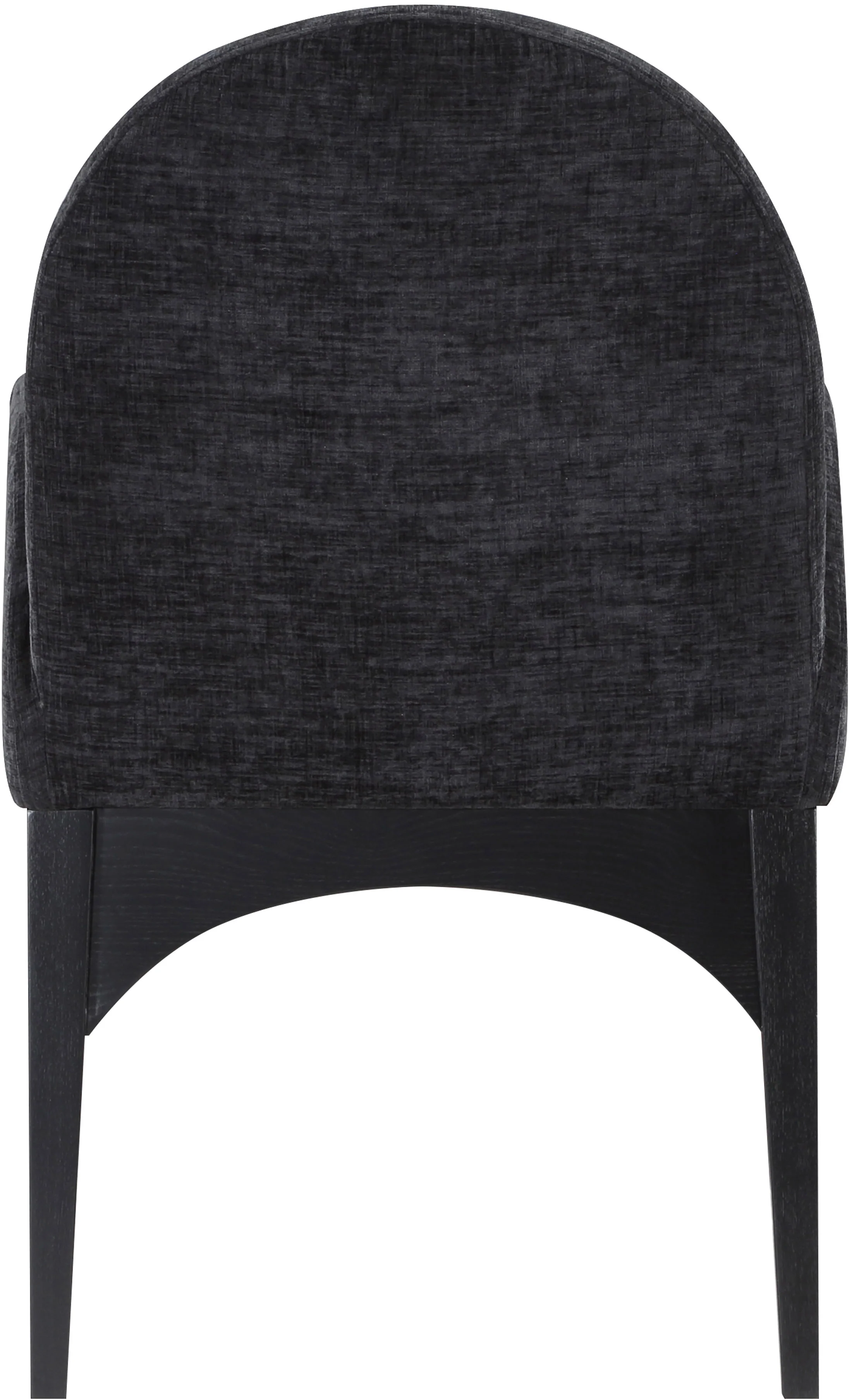 Brielle Black Chenille Fabric Dining Chair AC - Image 12