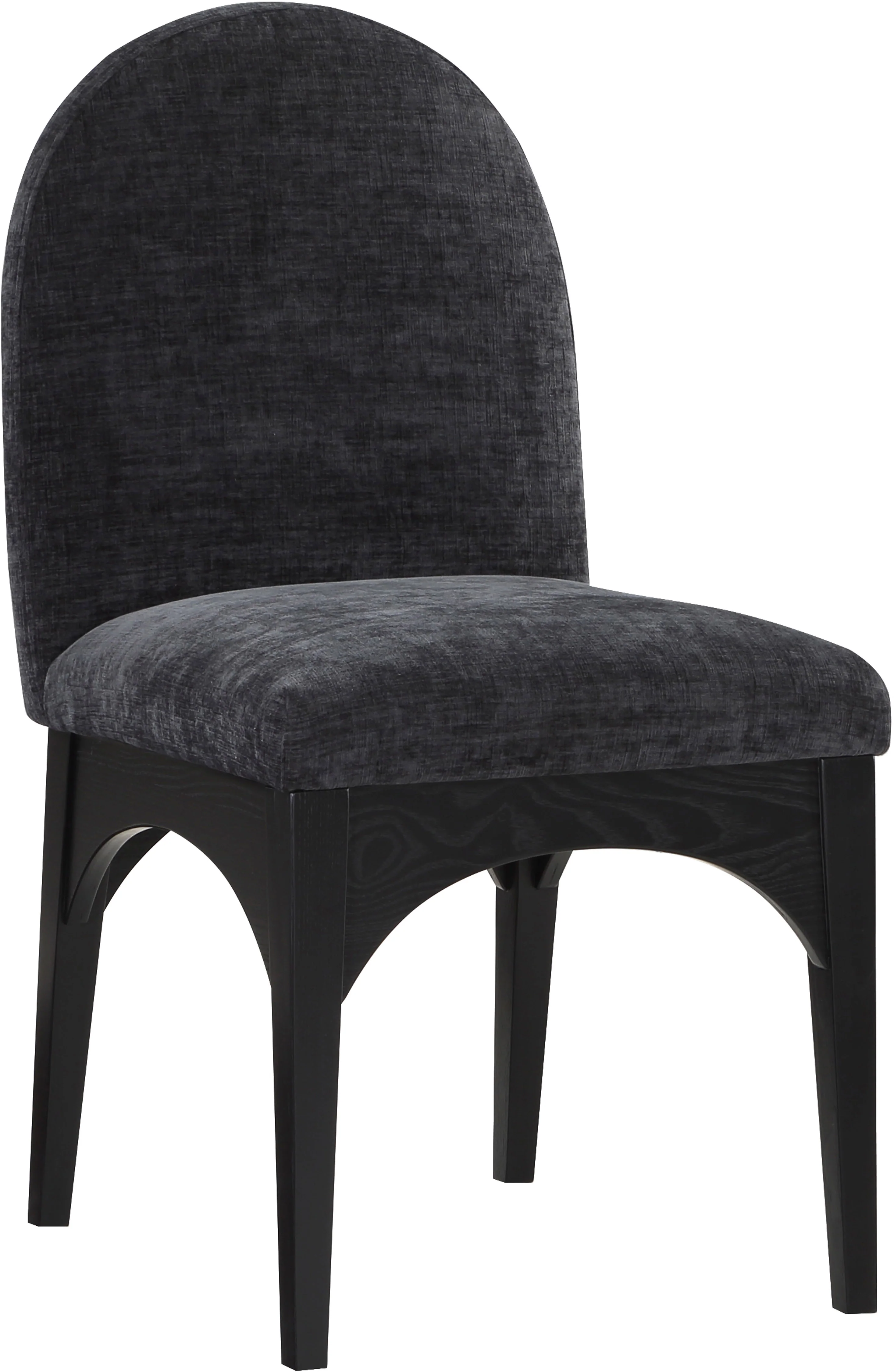 Brielle Black Chenille Fabric Dining Chair SC - Image 13