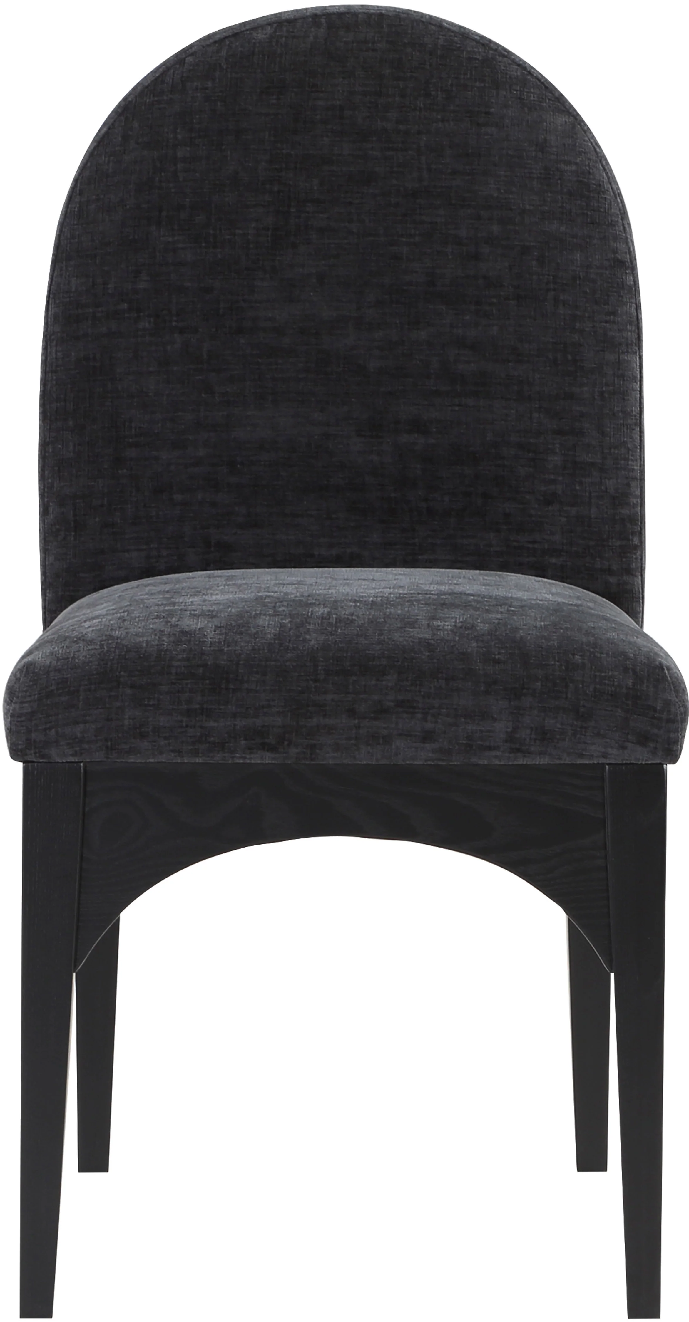 Brielle Black Chenille Fabric Dining Chair SC - Image 14