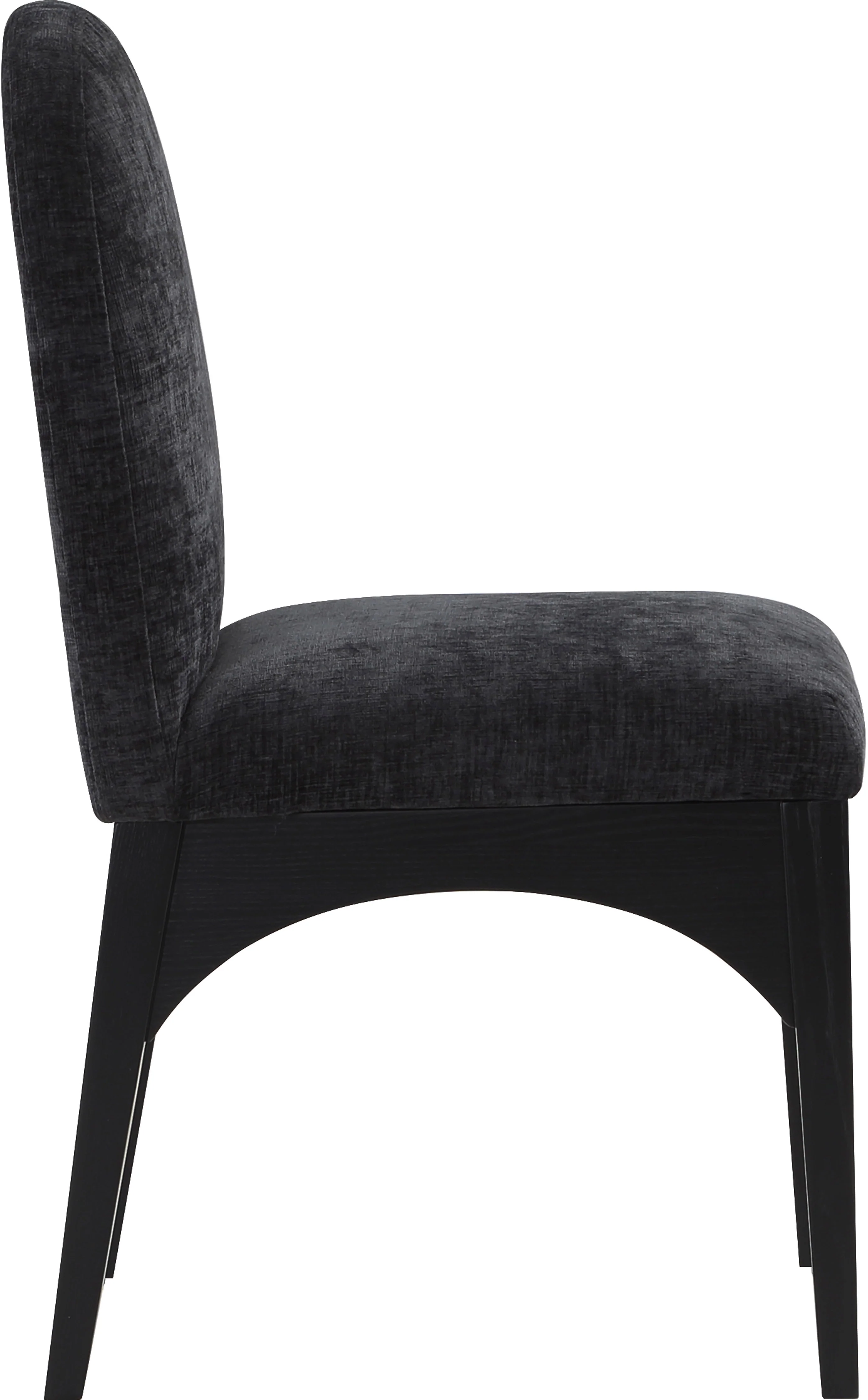 Brielle Black Chenille Fabric Dining Chair SC - Image 15