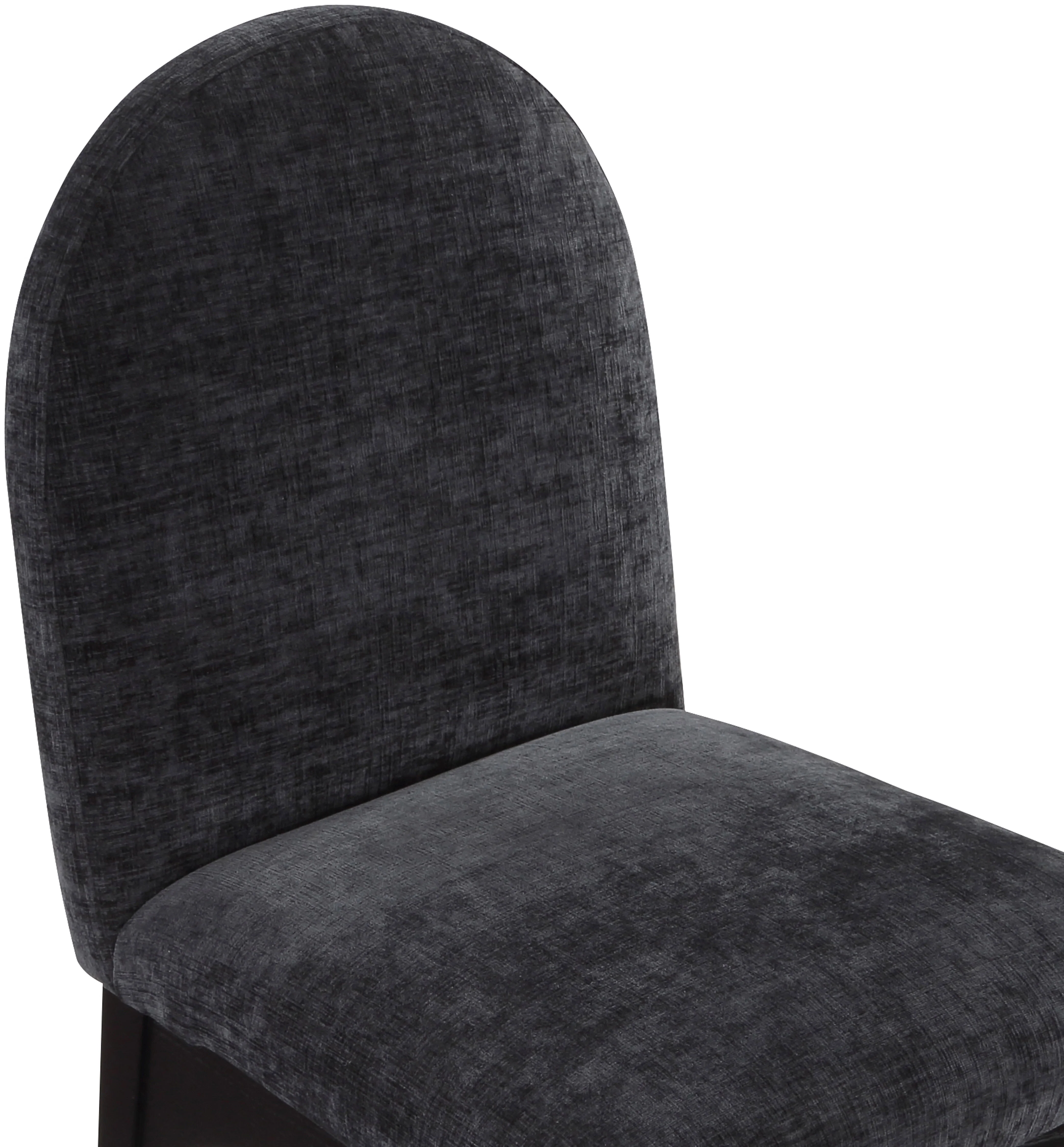 Brielle Black Chenille Fabric Dining Chair SC - Image 17