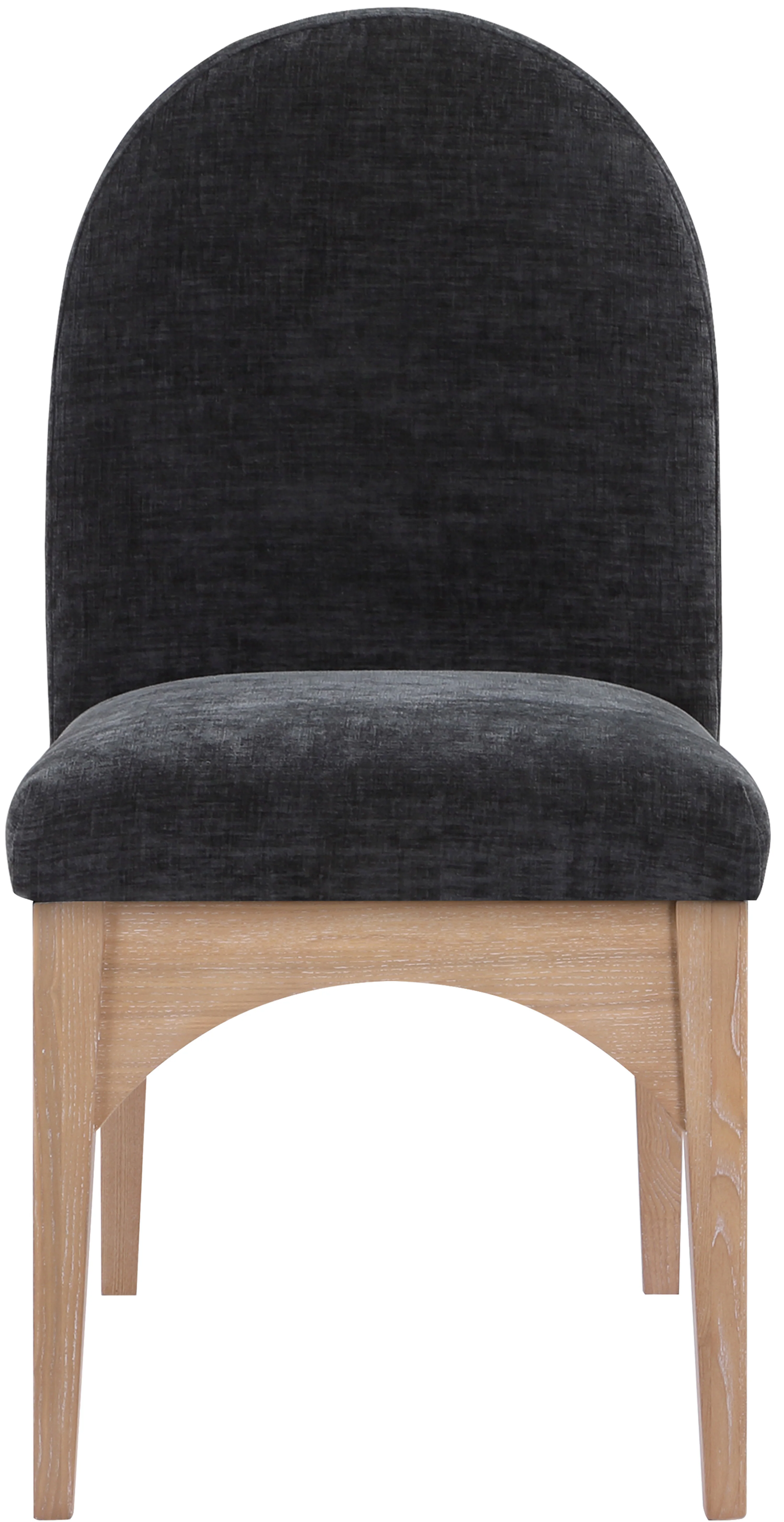 Brielle Black Chenille Fabric Dining Chair SC - Image 4