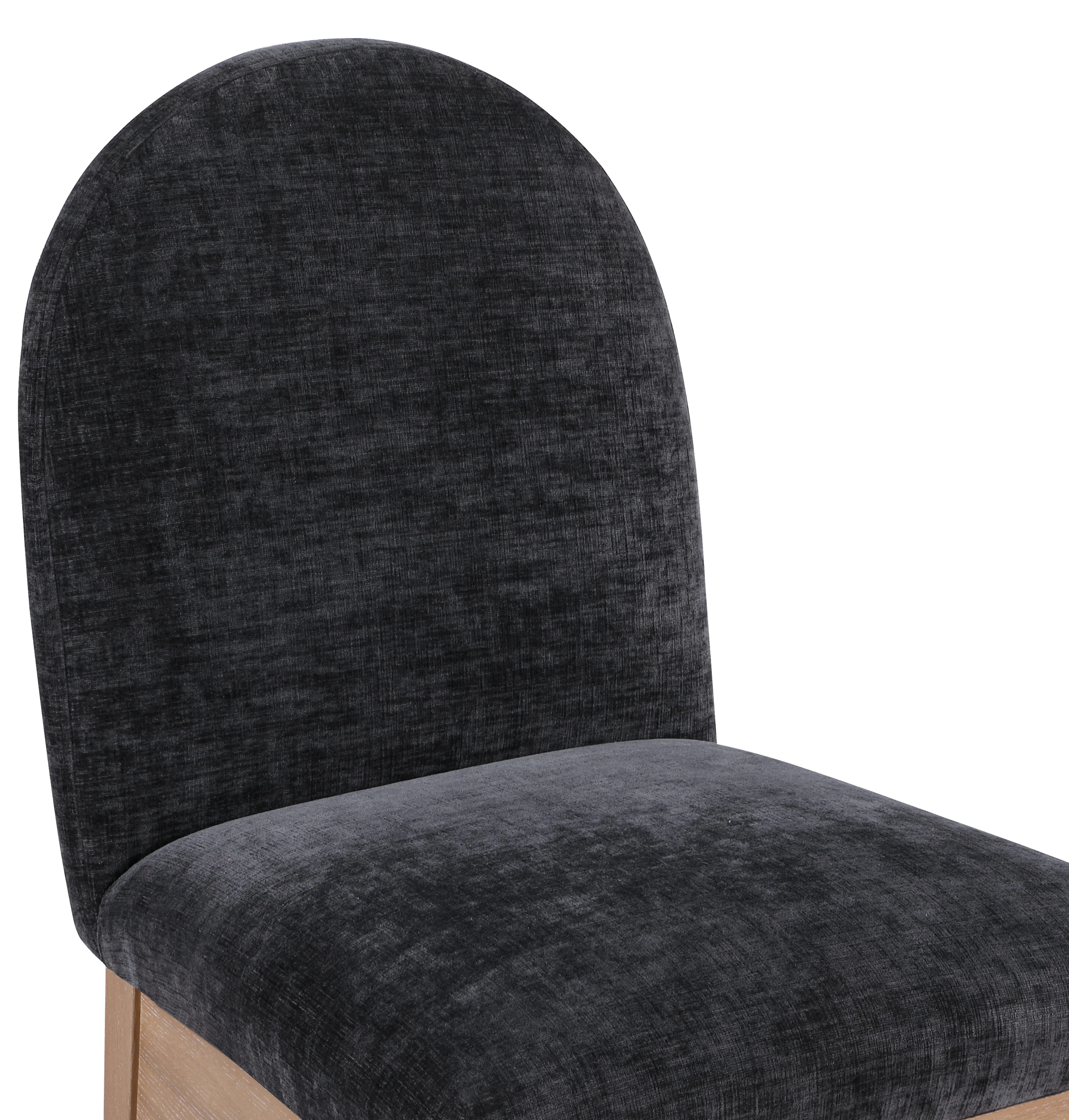 Brielle Black Chenille Fabric Dining Chair SC - Image 6