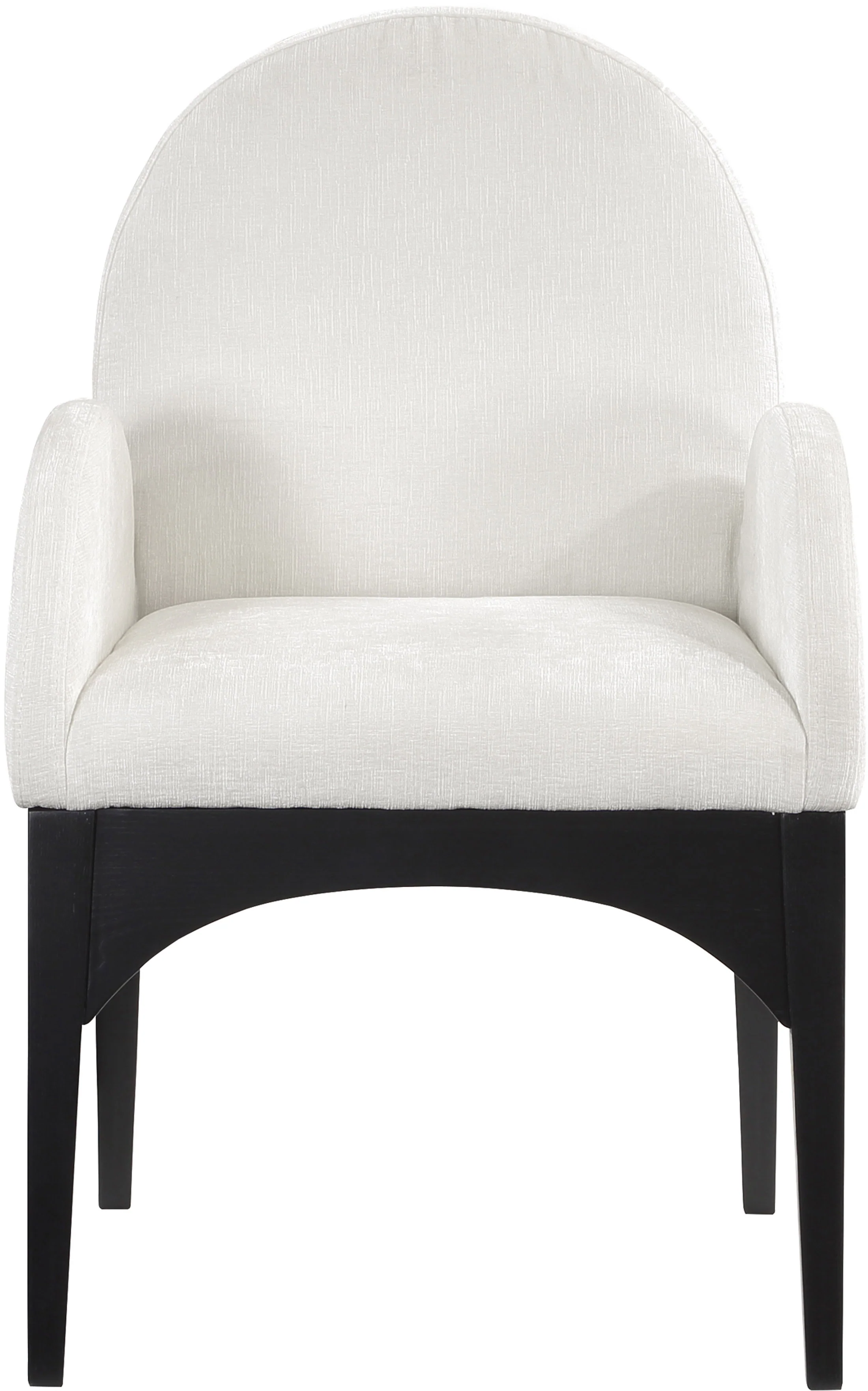 Brielle Cream Chenille Fabric Dining Chair AC - Image 14