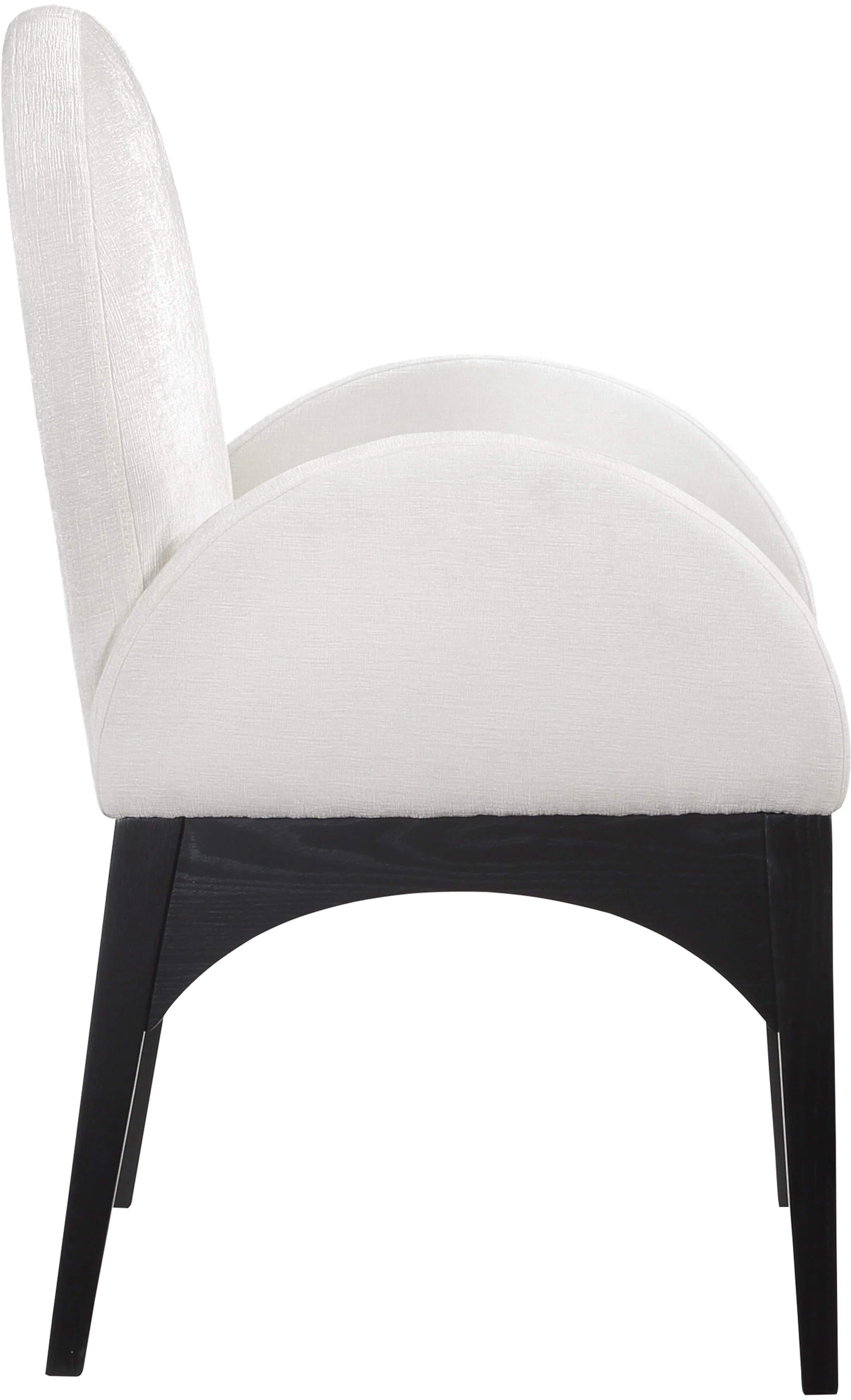 Brielle Cream Chenille Fabric Dining Chair AC - Image 15