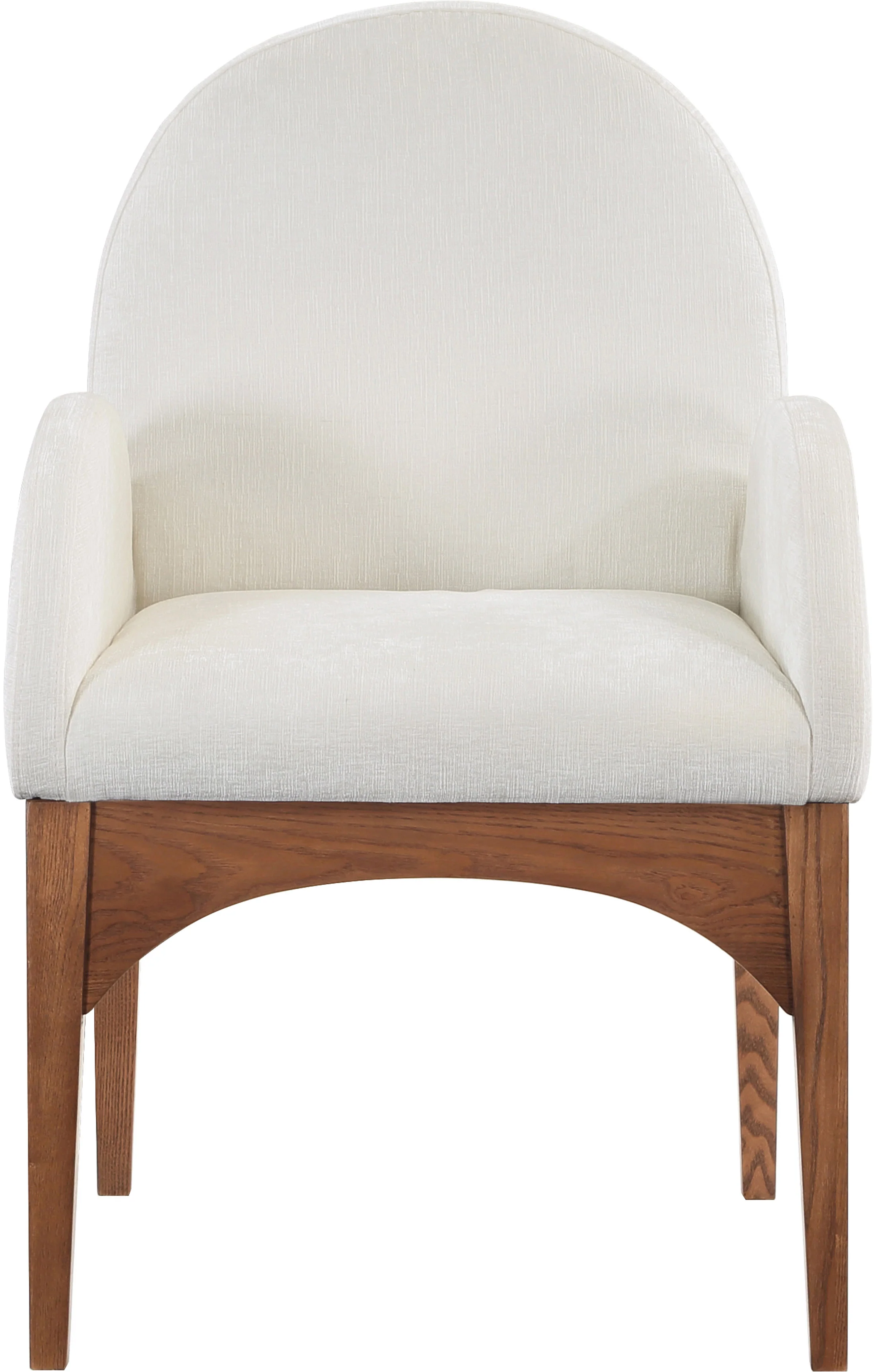 Brielle Cream Chenille Fabric Dining Chair AC - Image 24
