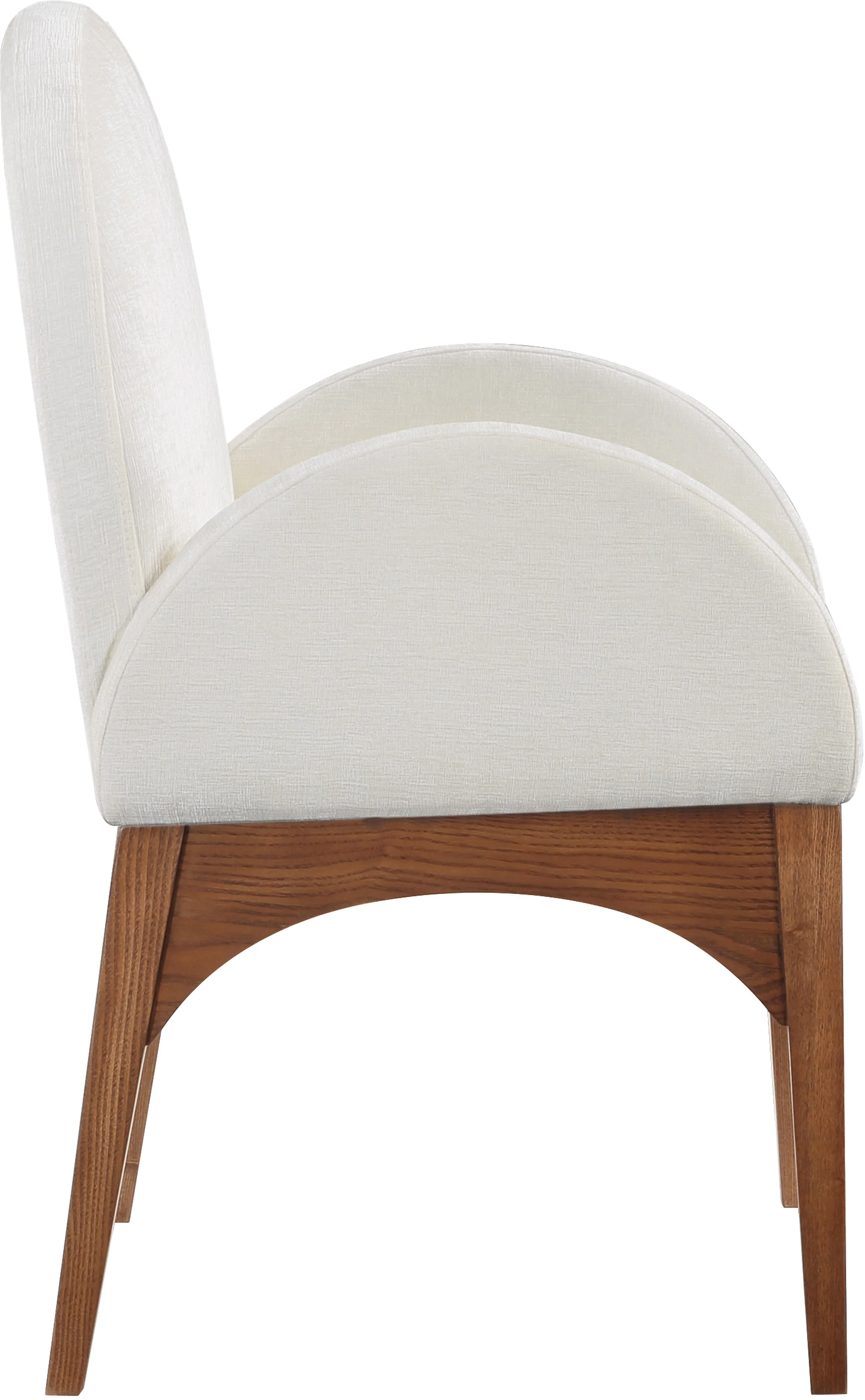 Brielle Cream Chenille Fabric Dining Chair AC - Image 25
