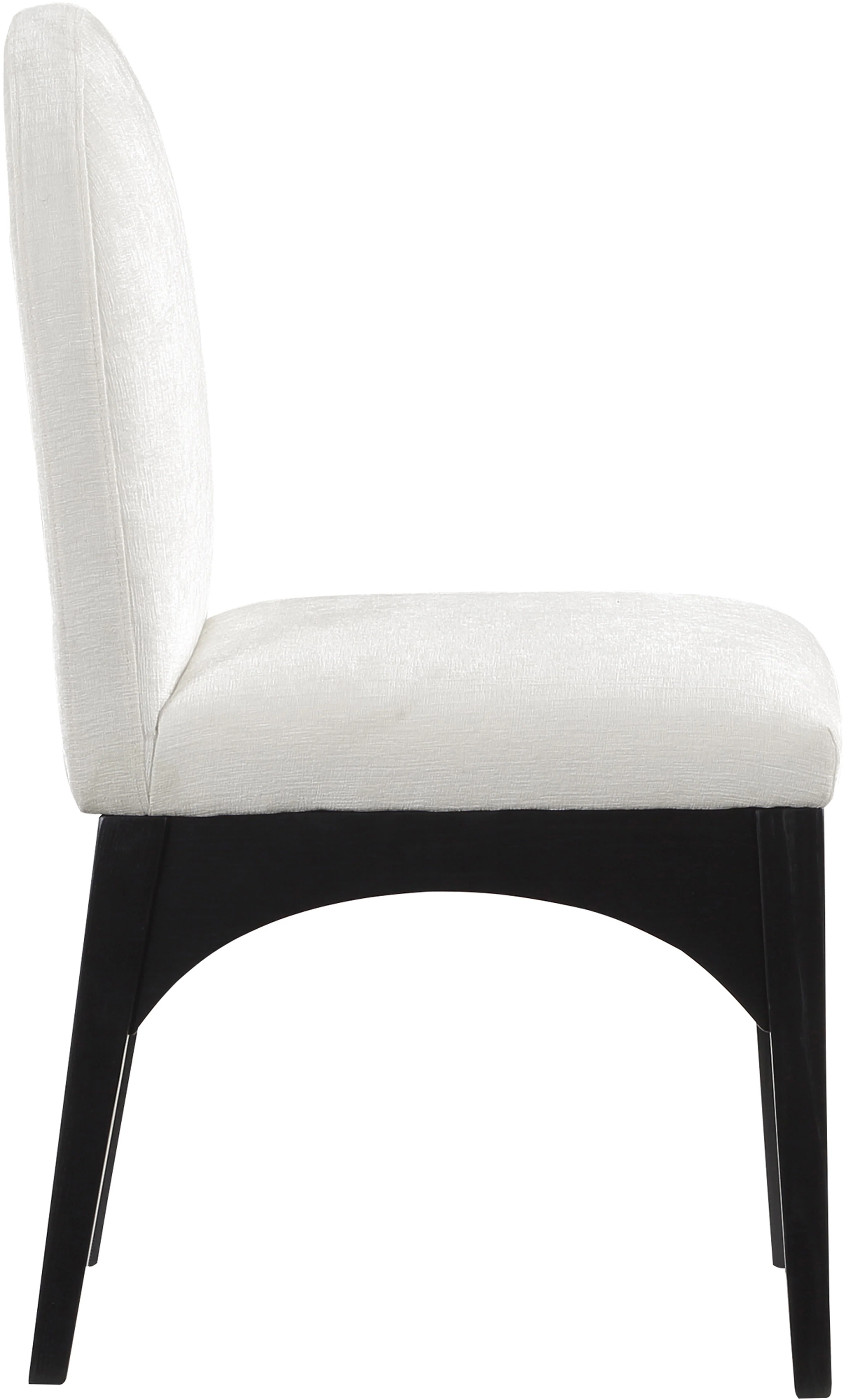 Brielle Cream Chenille Fabric Dining Chair SC - Image 15