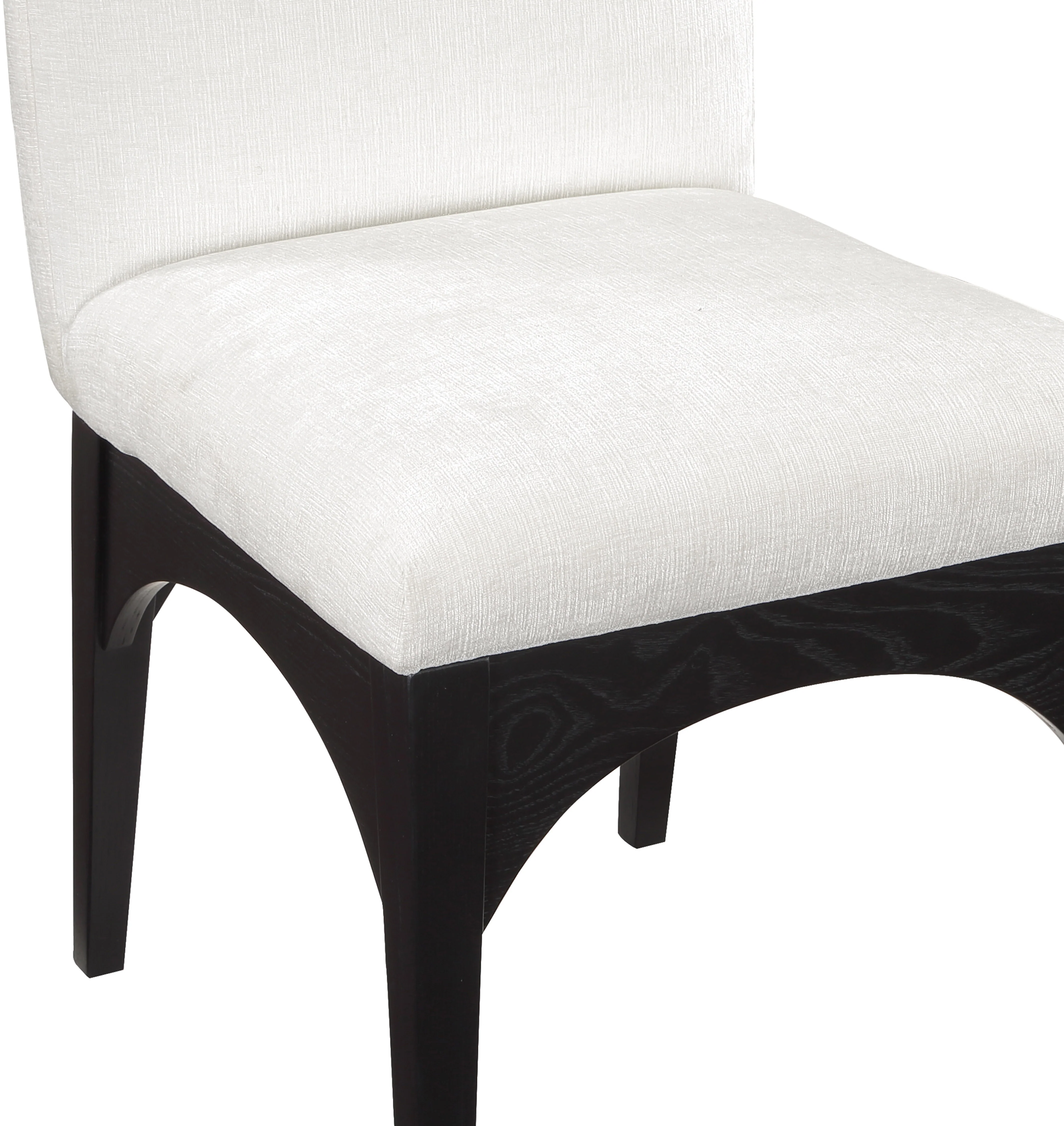 Brielle Cream Chenille Fabric Dining Chair SC - Image 16