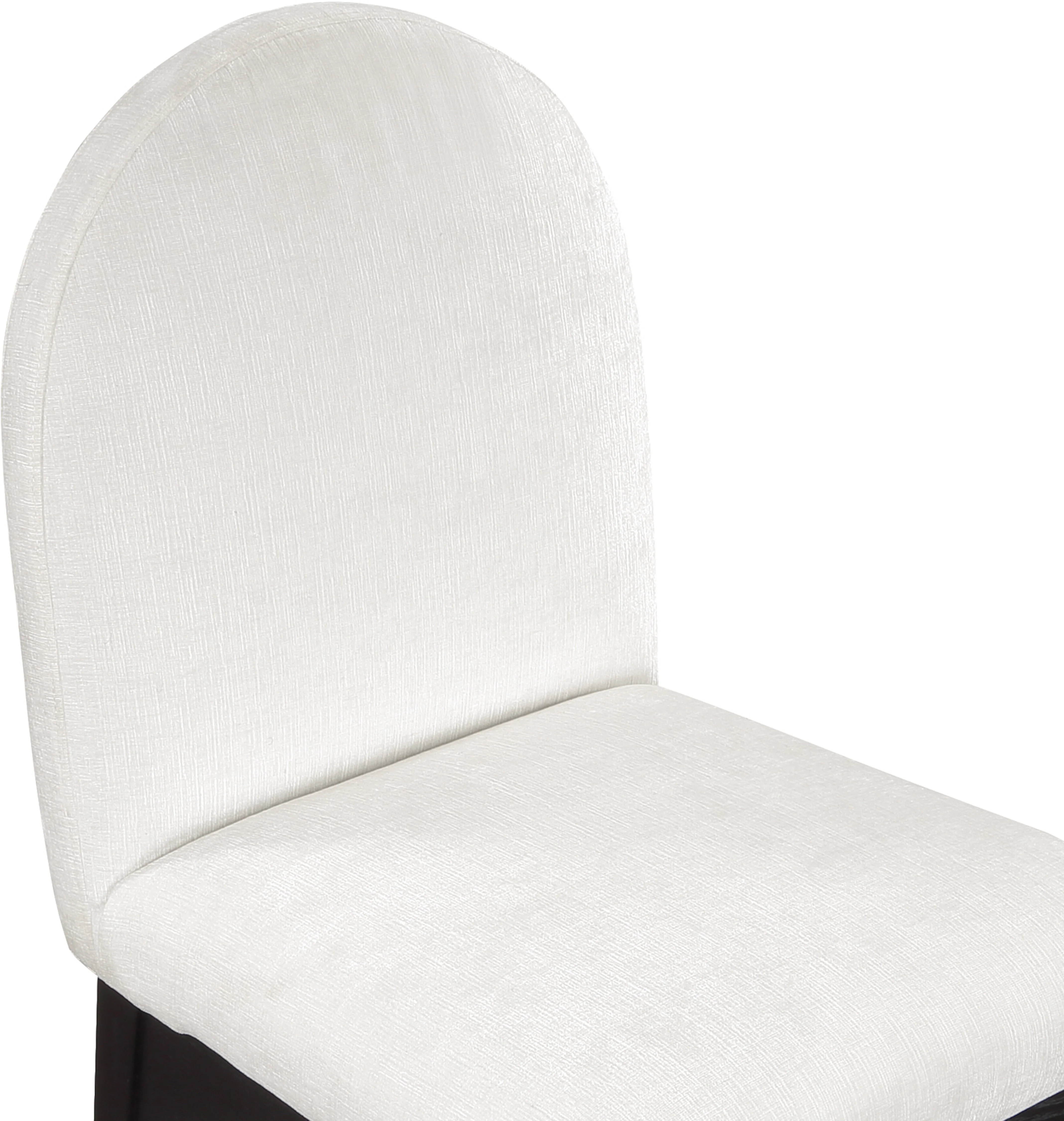 Brielle Cream Chenille Fabric Dining Chair SC - Image 17