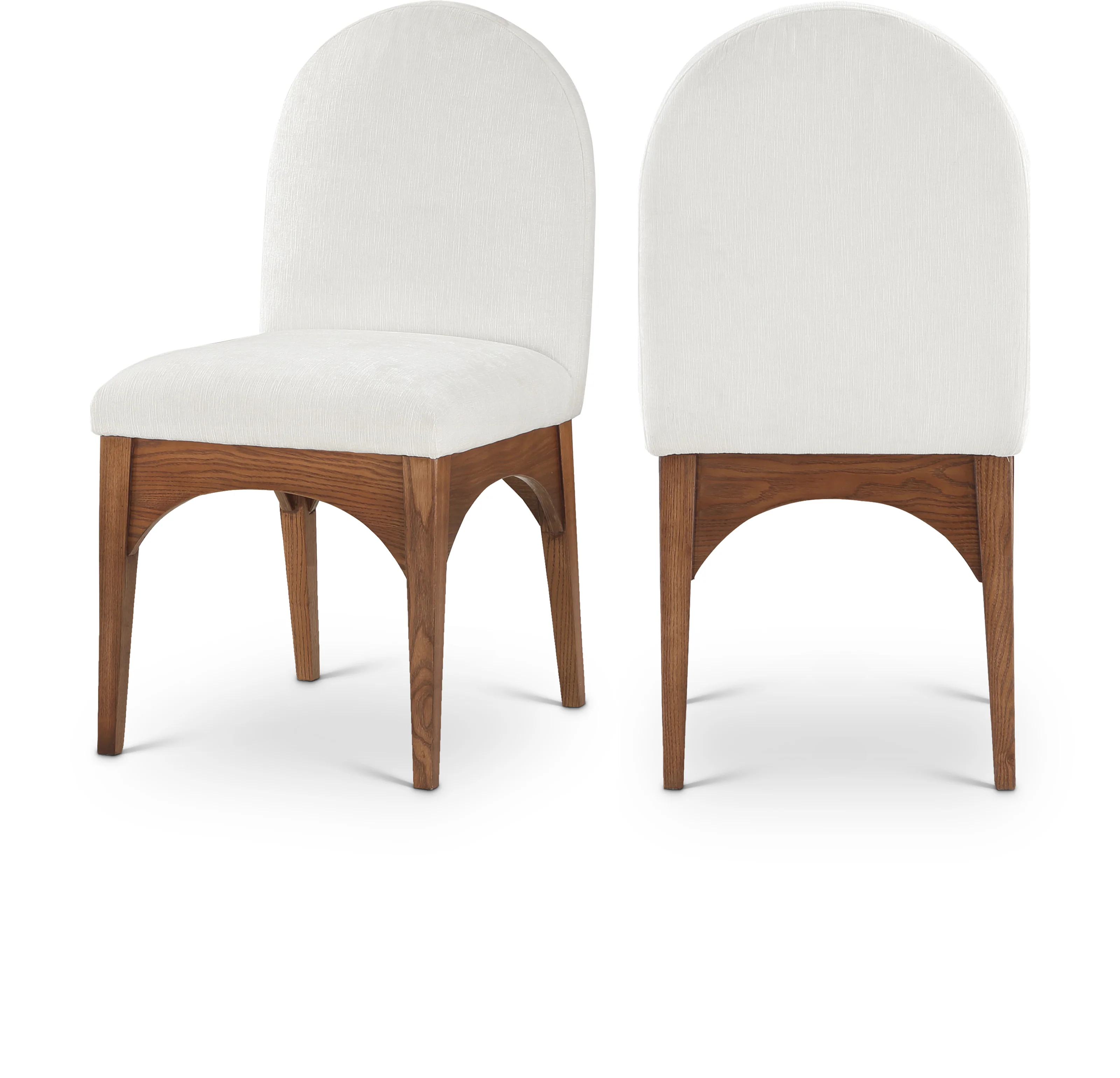 Brielle Cream Chenille Fabric Dining Chair SC - Image 21