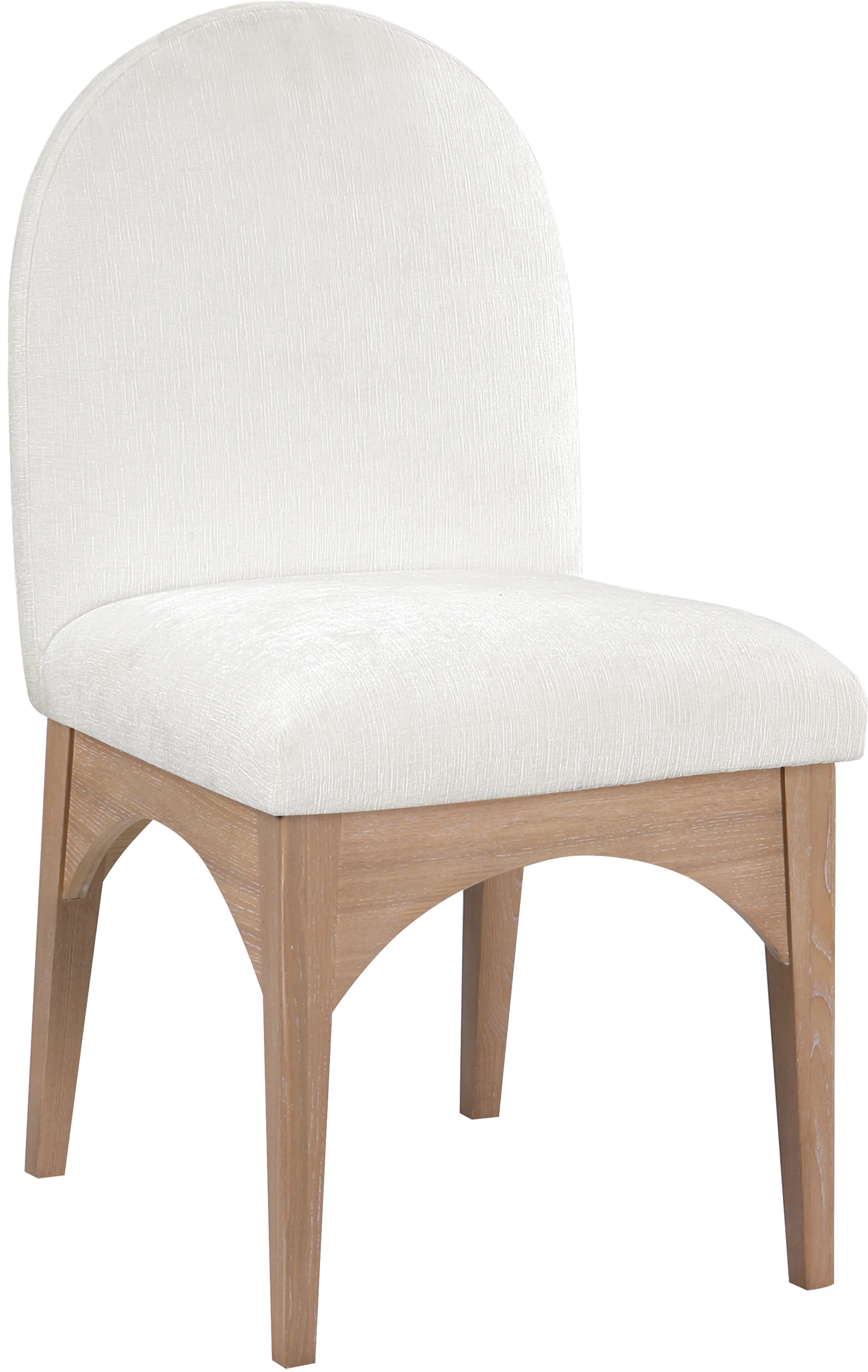 Brielle Cream Chenille Fabric Dining Chair SC - Image 3