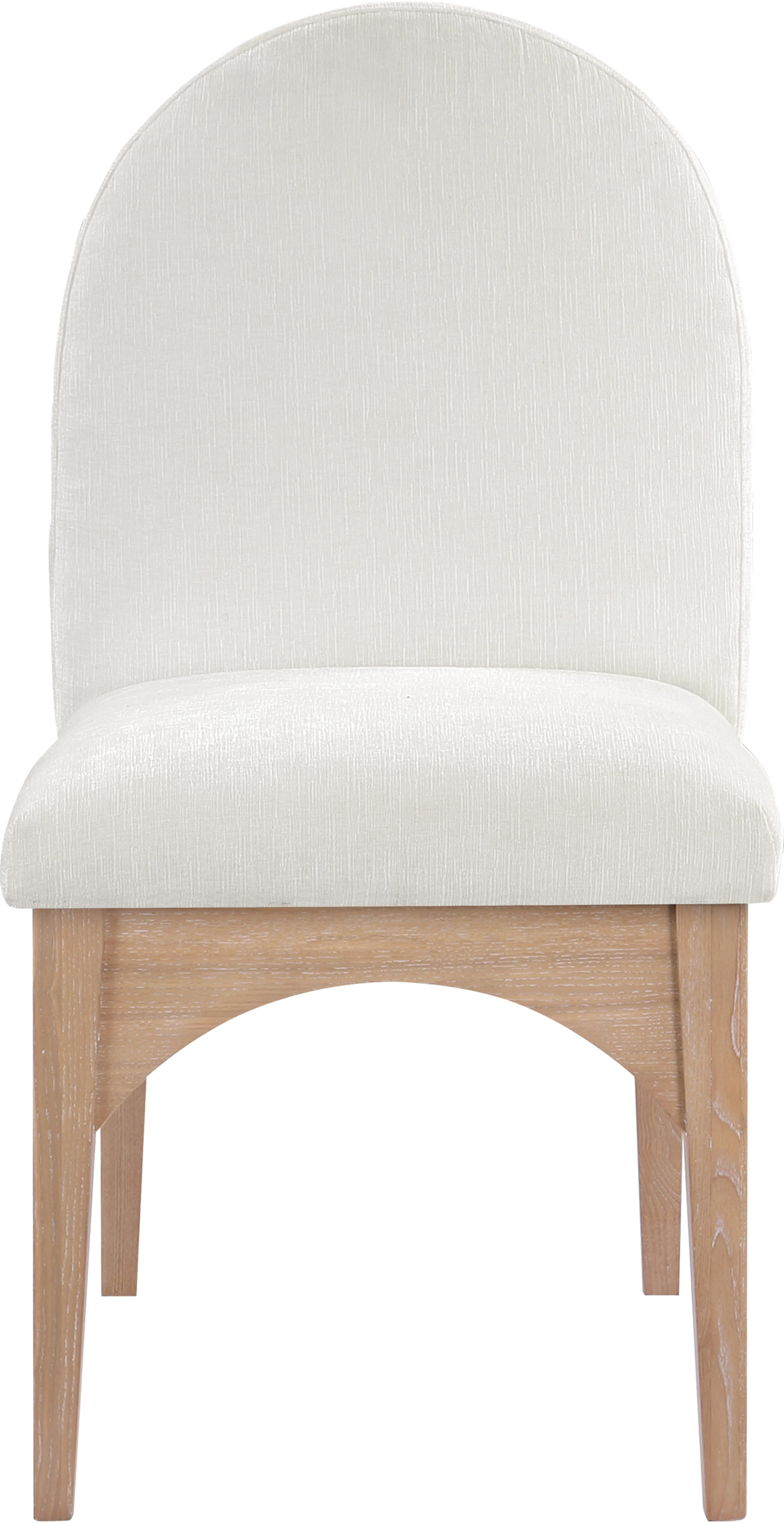 Brielle Cream Chenille Fabric Dining Chair SC - Image 4