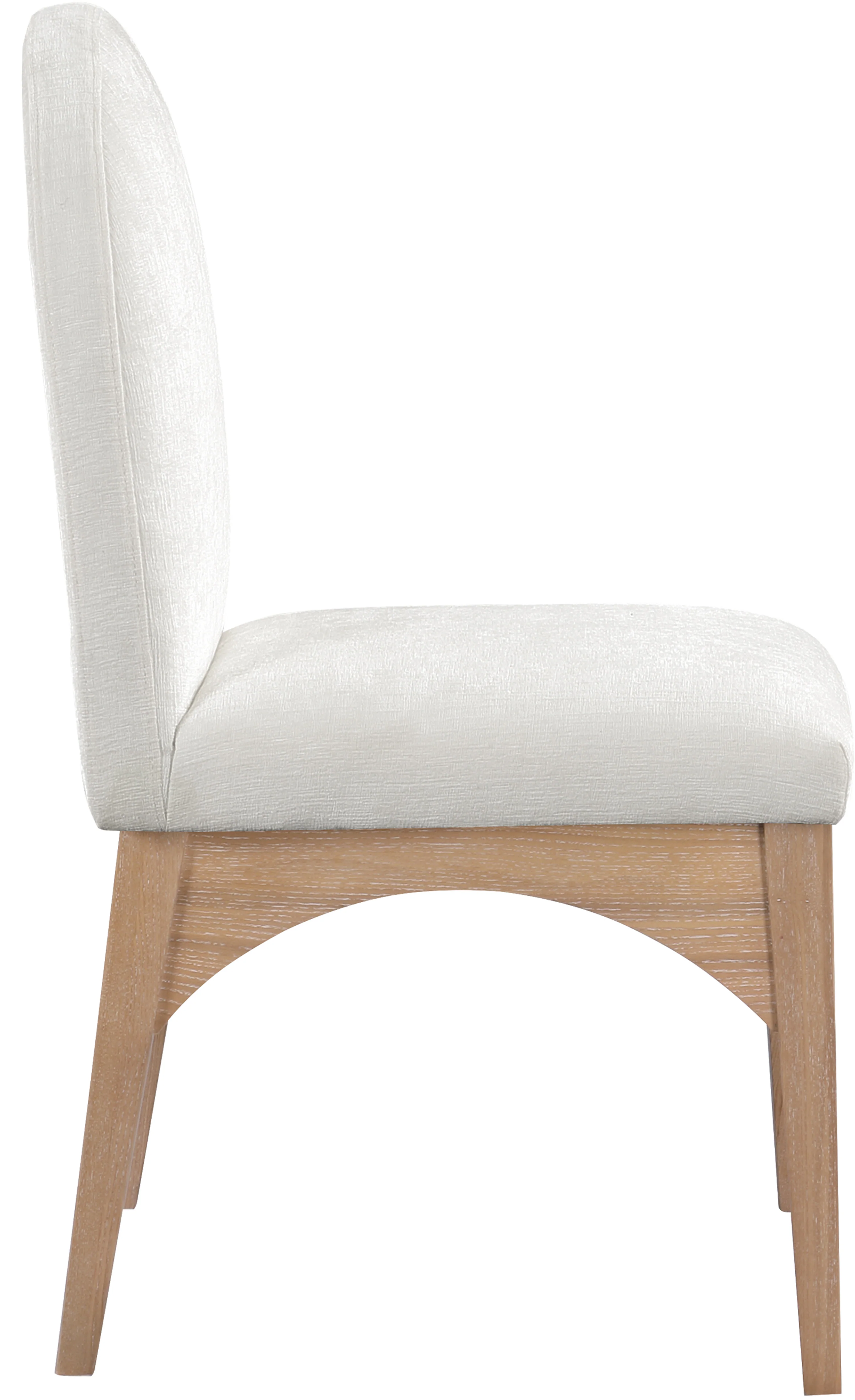 Brielle Cream Chenille Fabric Dining Chair SC - Image 5