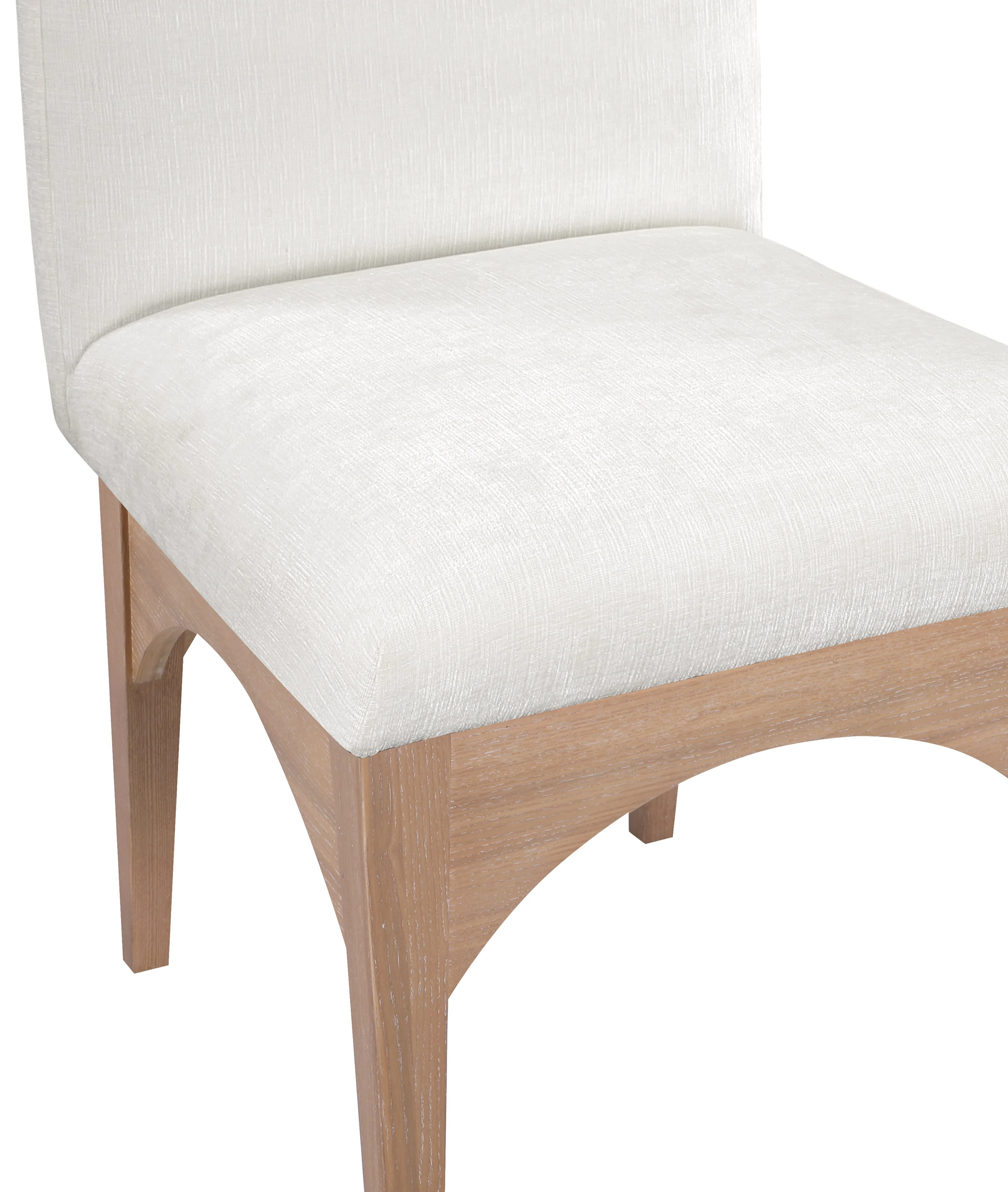 Brielle Cream Chenille Fabric Dining Chair SC - Image 7