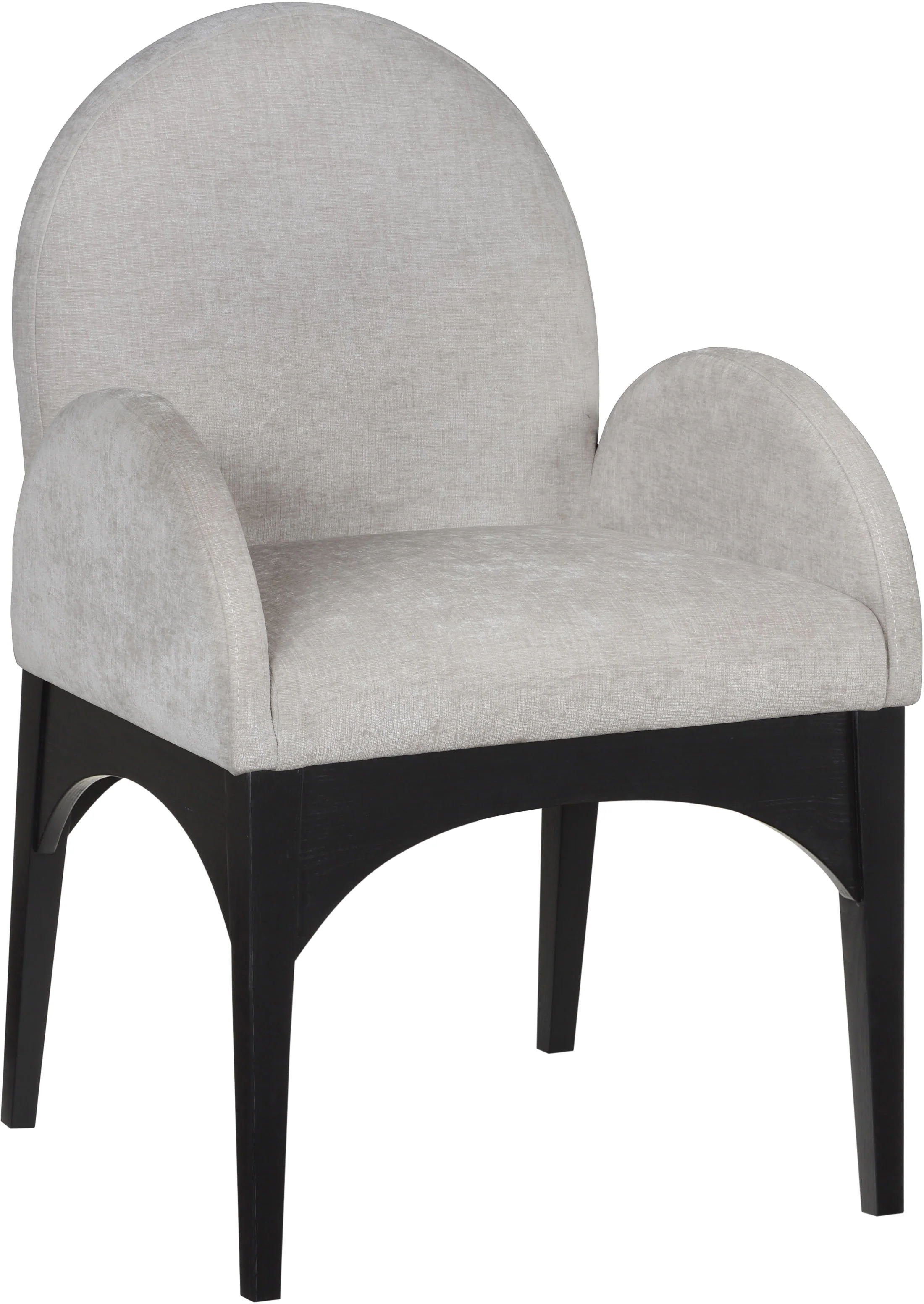 Brielle Grey Chenille Fabric Dining Chair AC - Image 13