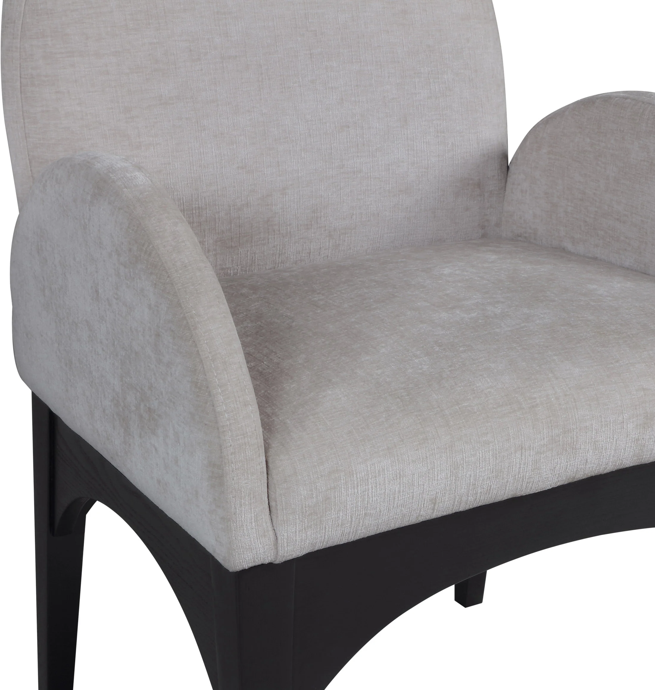 Brielle Grey Chenille Fabric Dining Chair AC - Image 17