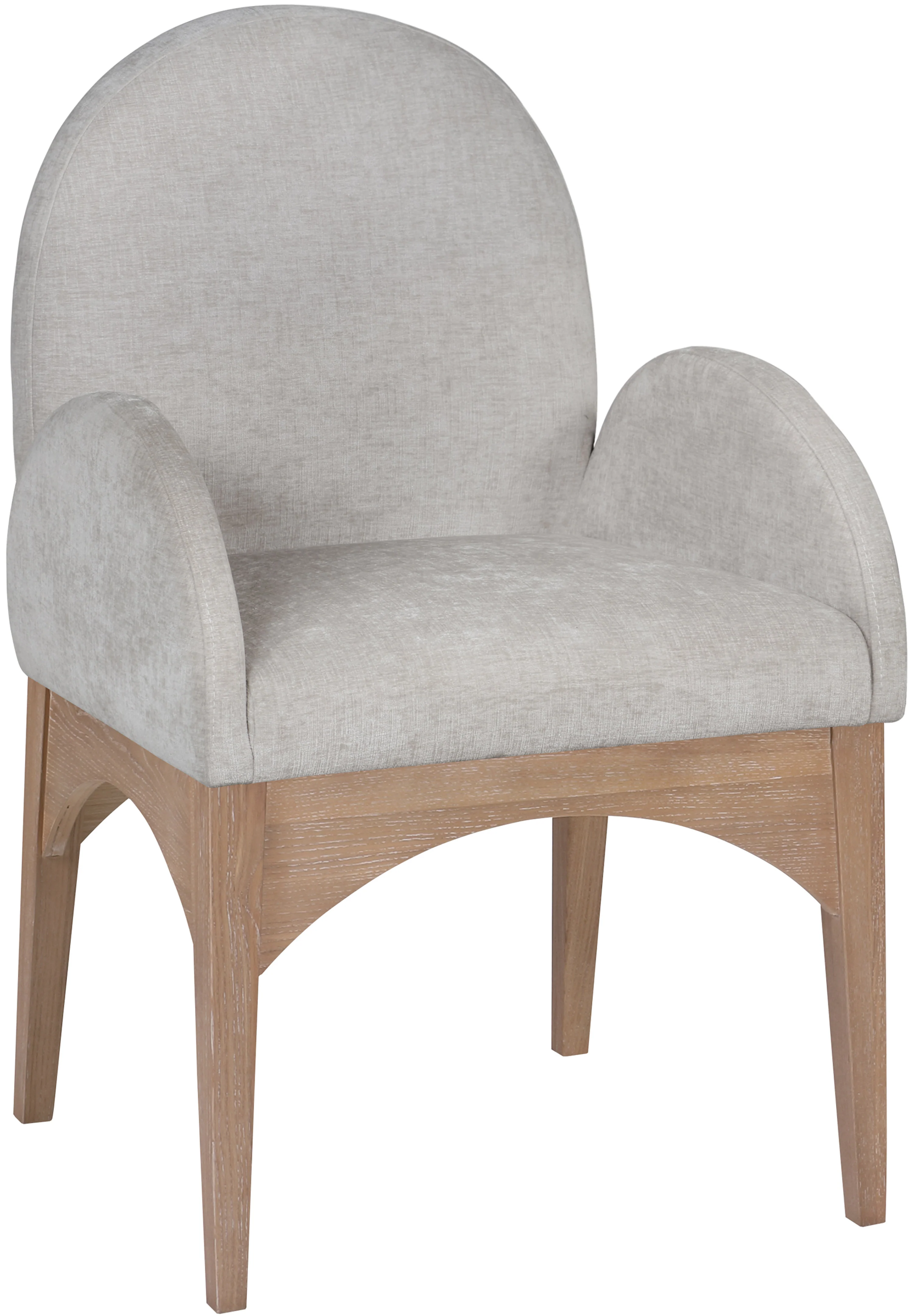 Brielle Grey Chenille Fabric Dining Chair AC - Image 3