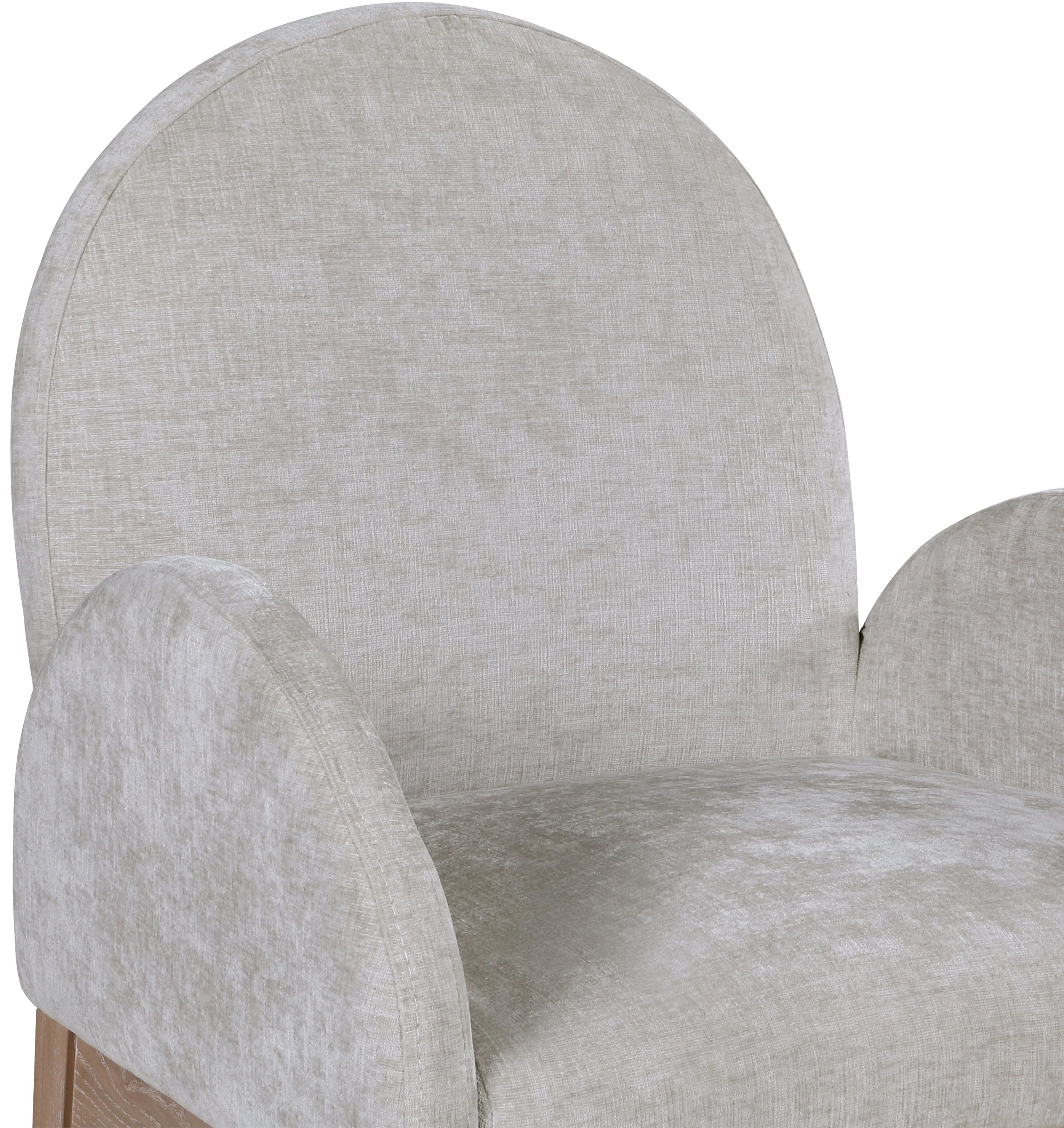Brielle Grey Chenille Fabric Dining Chair AC - Image 6
