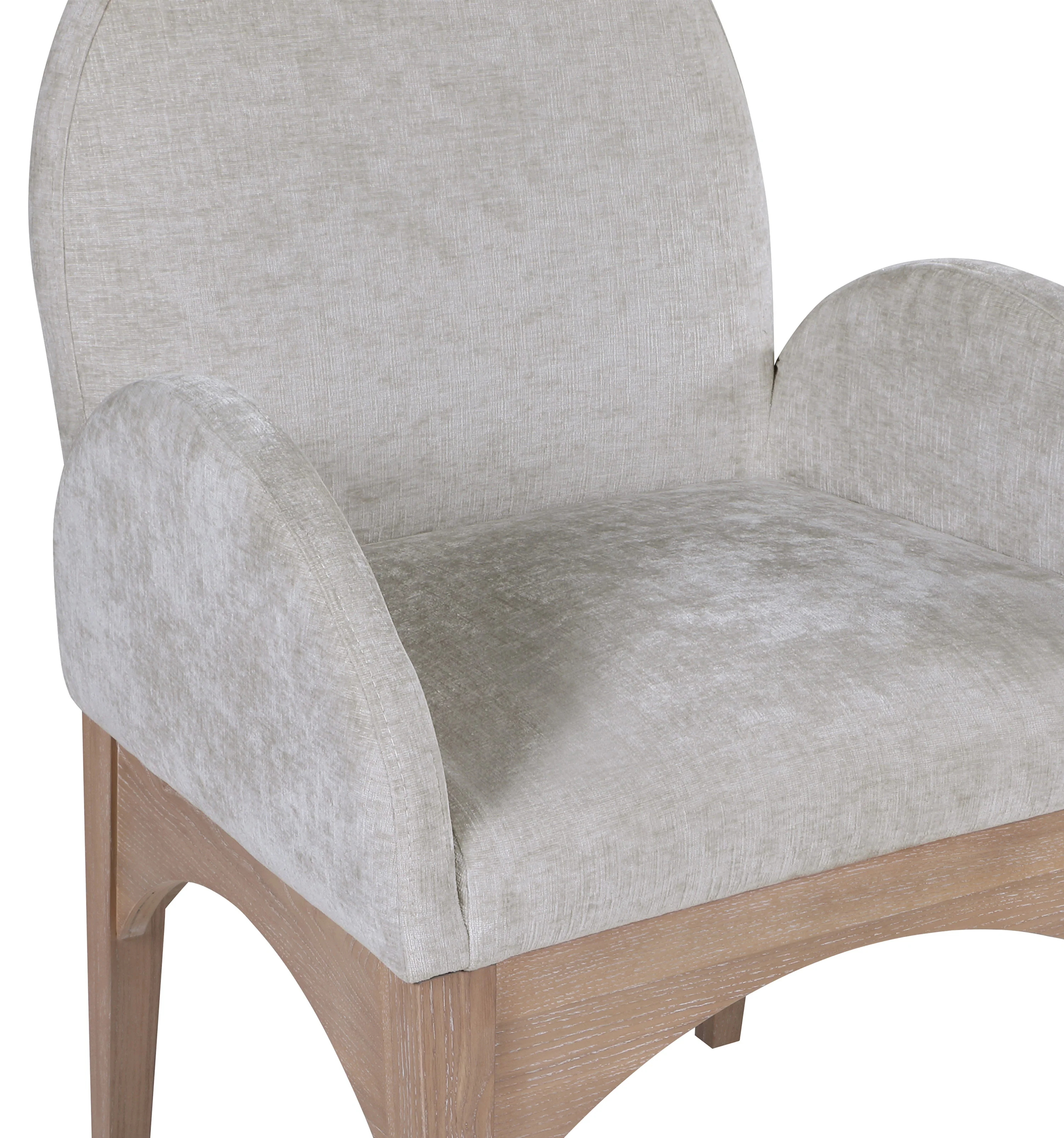 Brielle Grey Chenille Fabric Dining Chair AC - Image 7