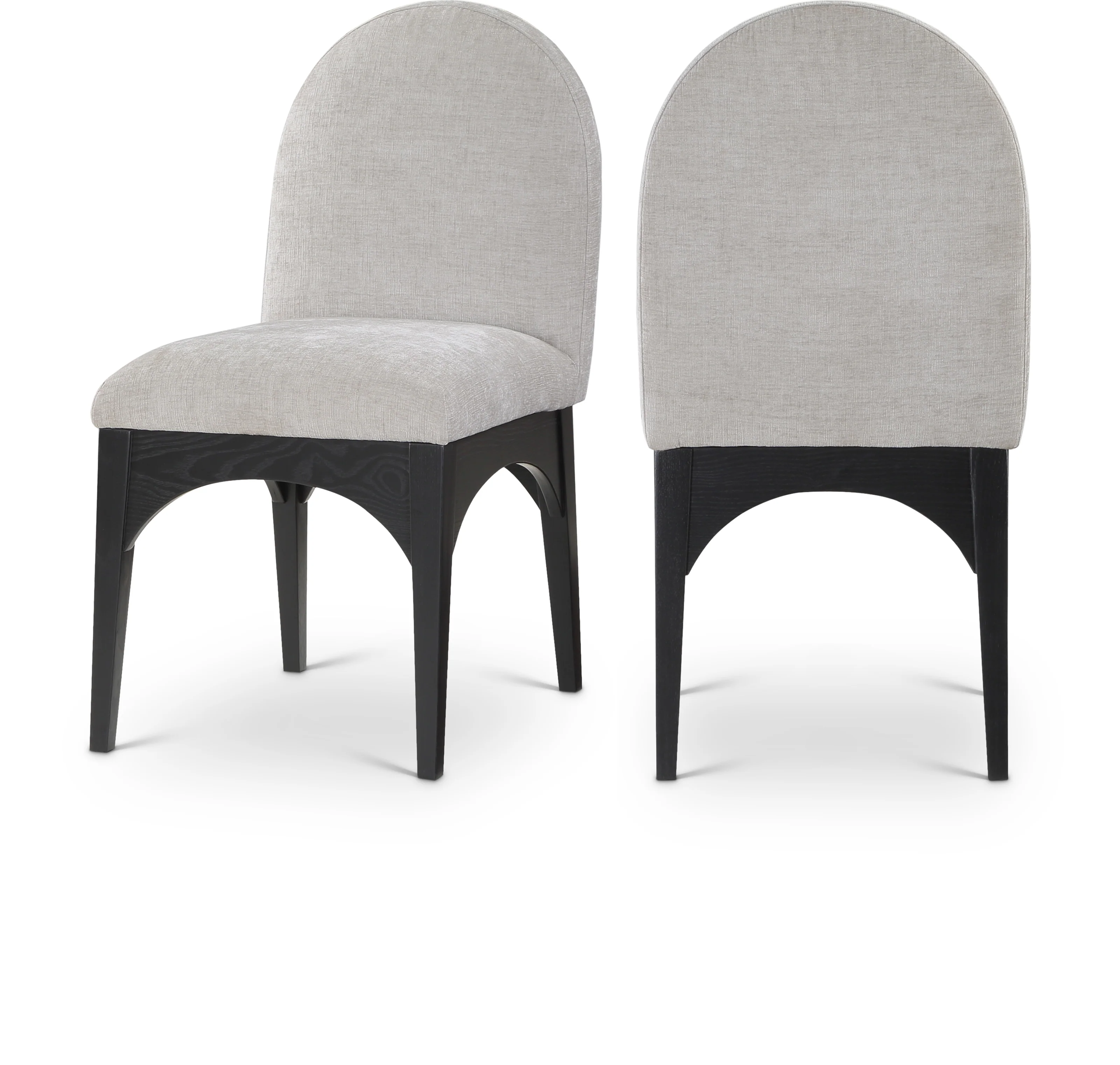 Brielle Grey Chenille Fabric Dining Chair SC - Image 11