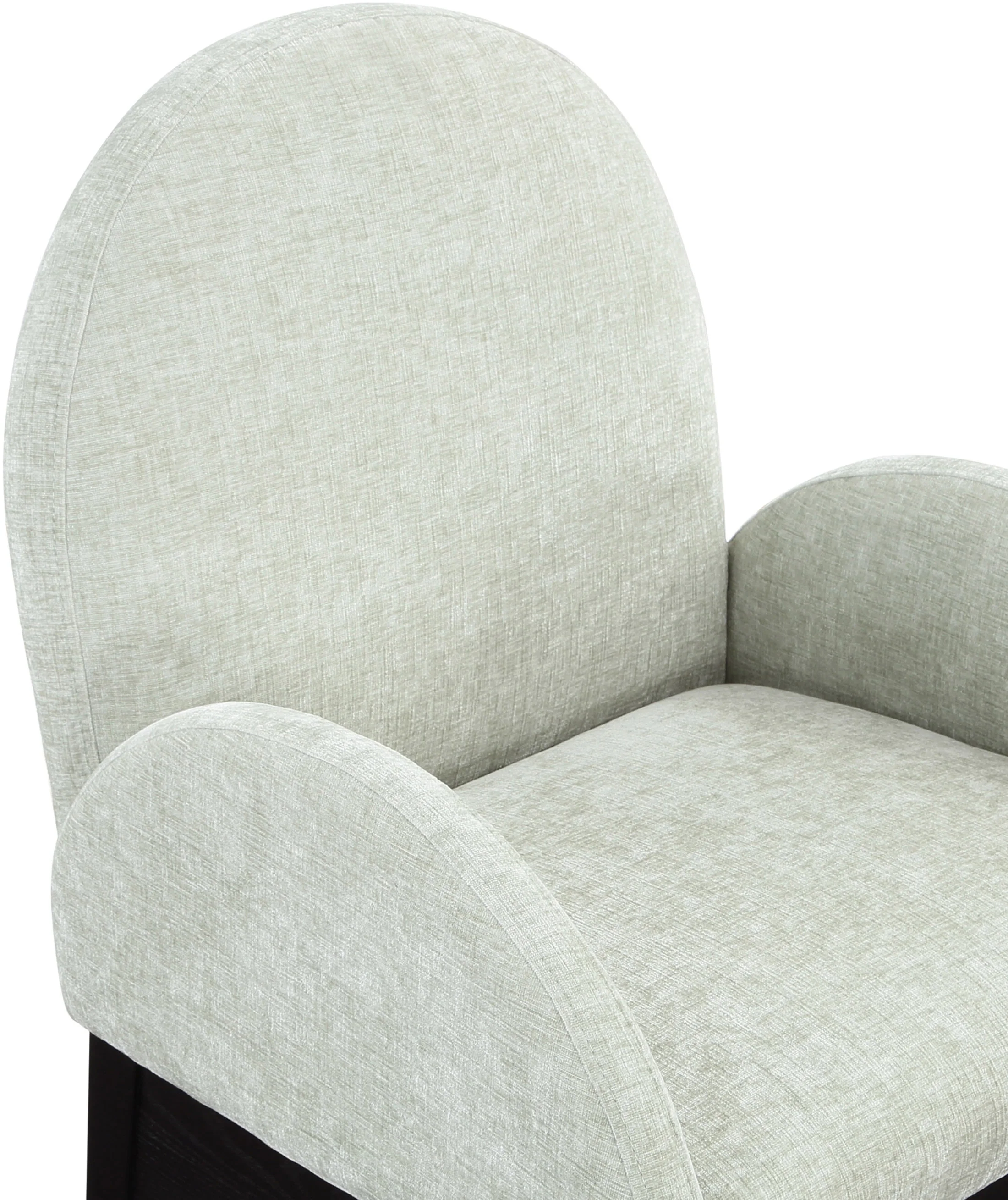 Brielle Mint Chenille Fabric Dining Chair AC - Image 16