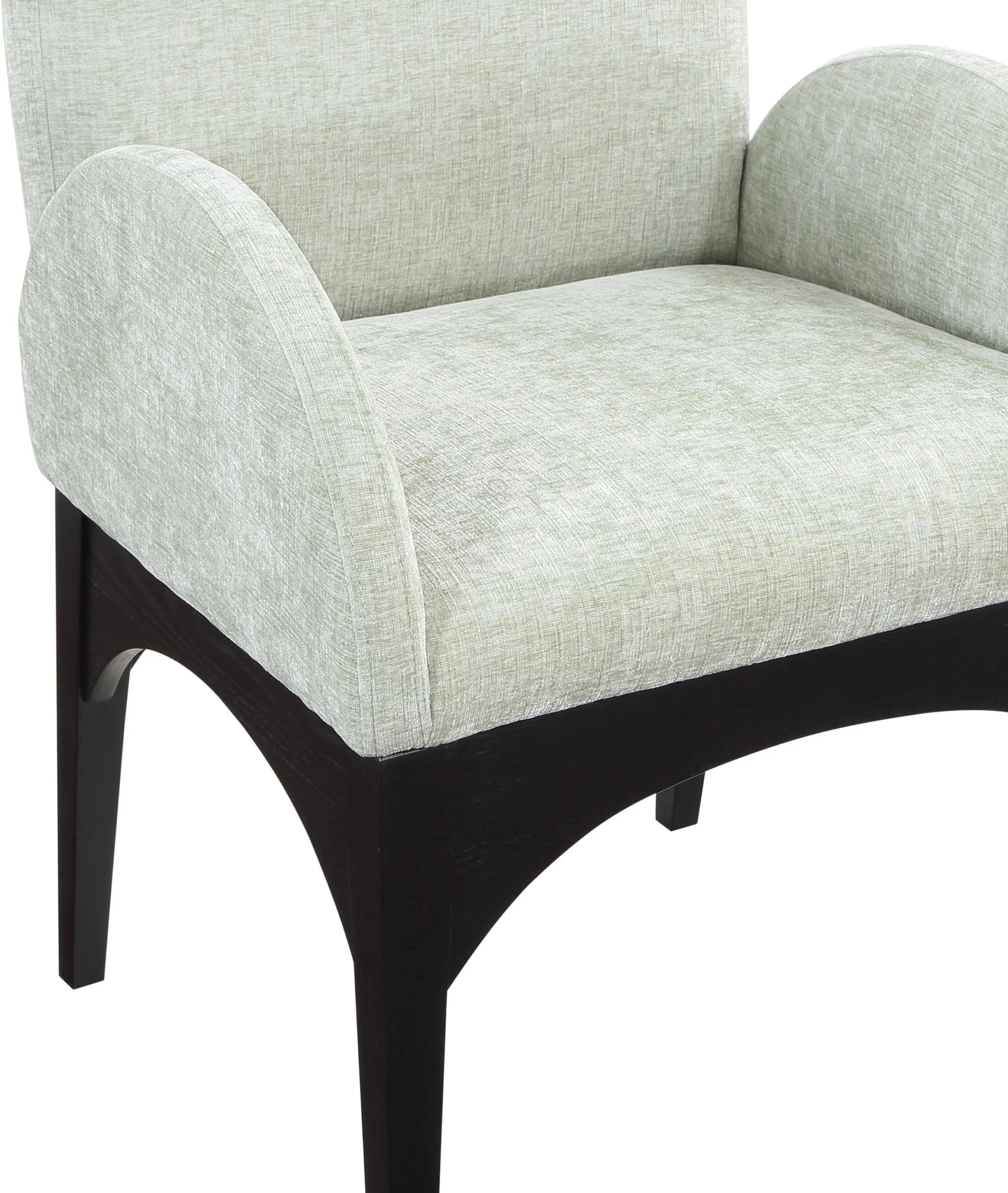 Brielle Mint Chenille Fabric Dining Chair AC - Image 17