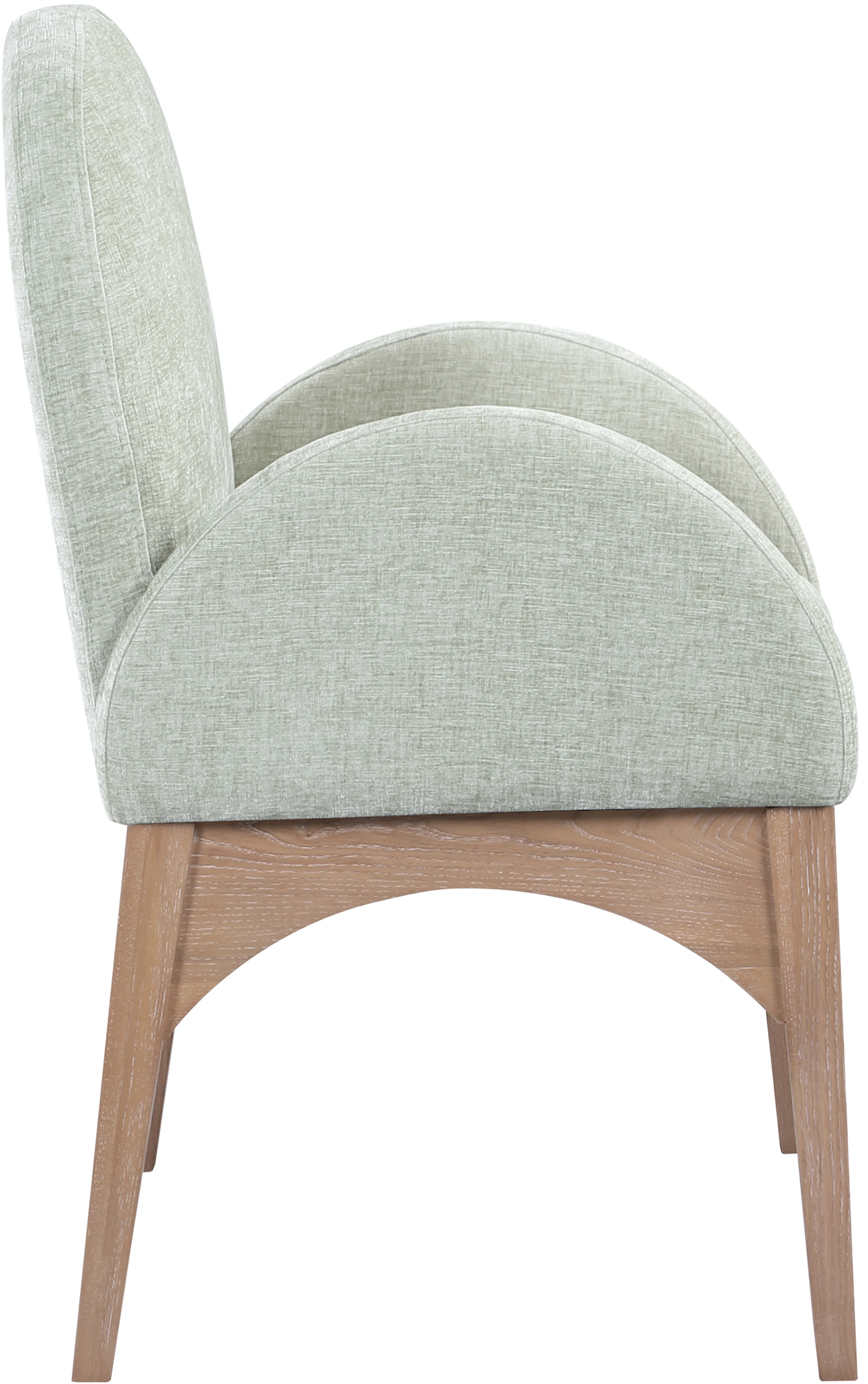 Brielle Mint Chenille Fabric Dining Chair AC - Image 5