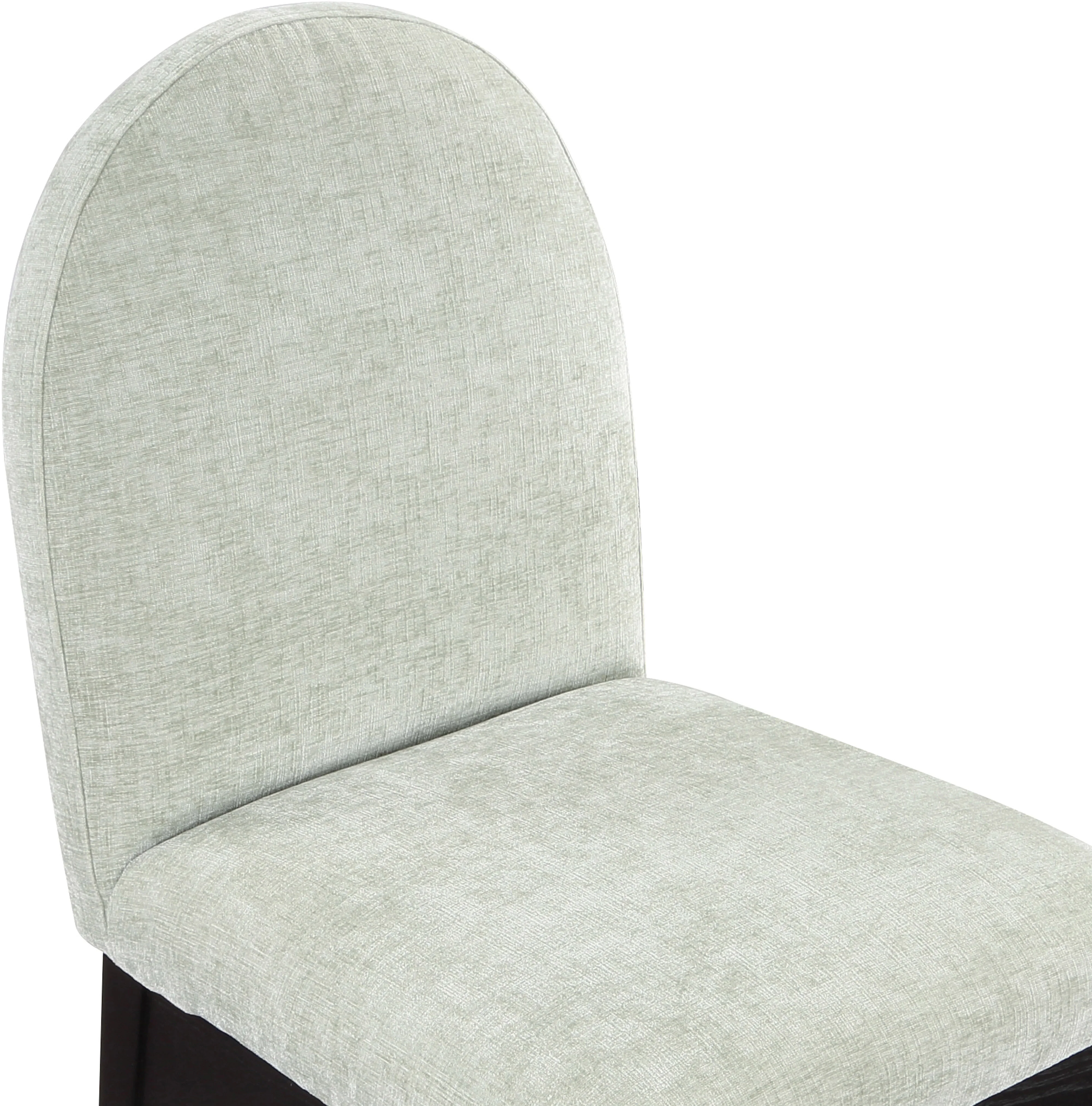 Brielle Mint Chenille Fabric Dining Chair SC - Image 17