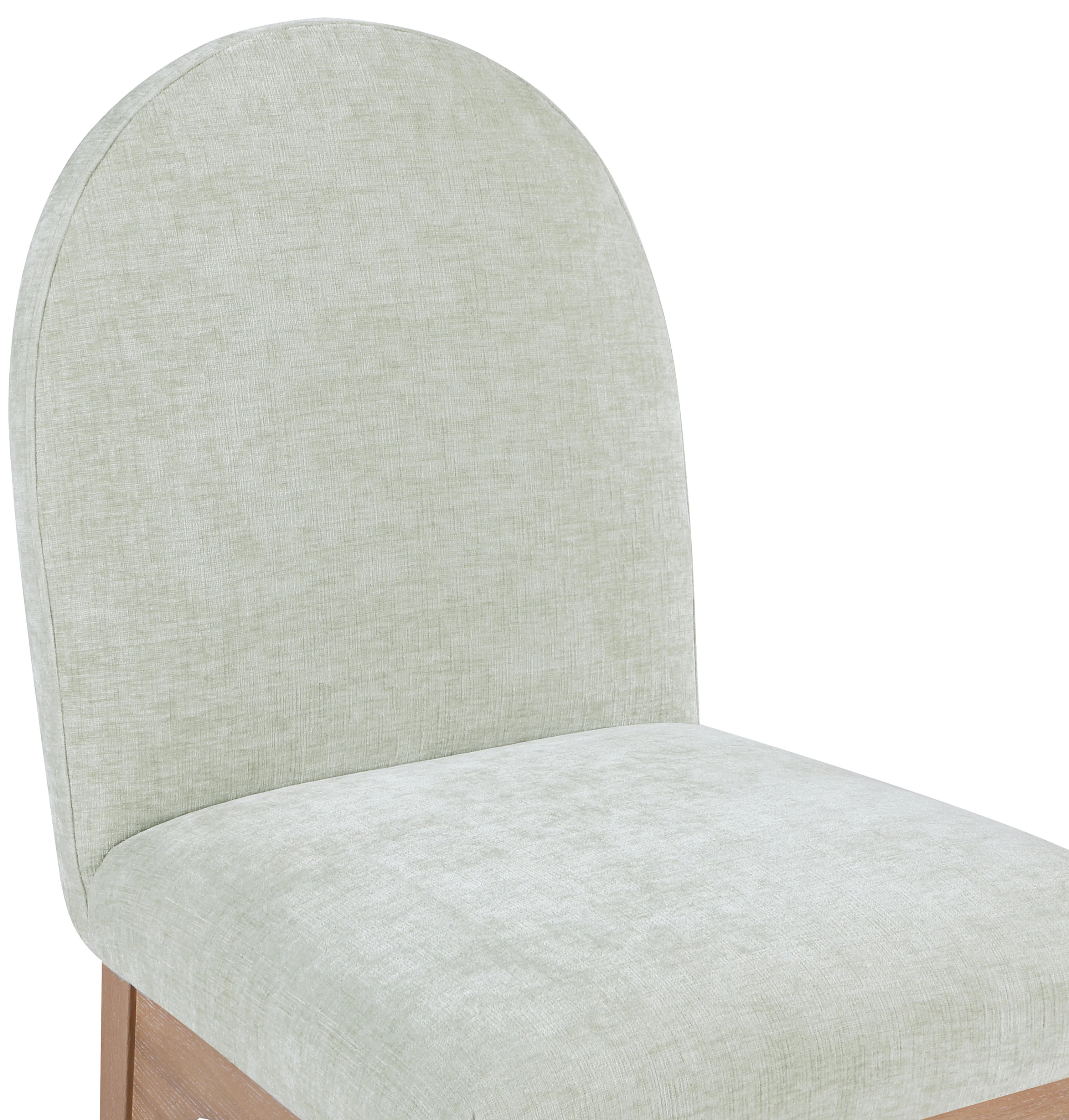 Brielle Mint Chenille Fabric Dining Chair SC - Image 6