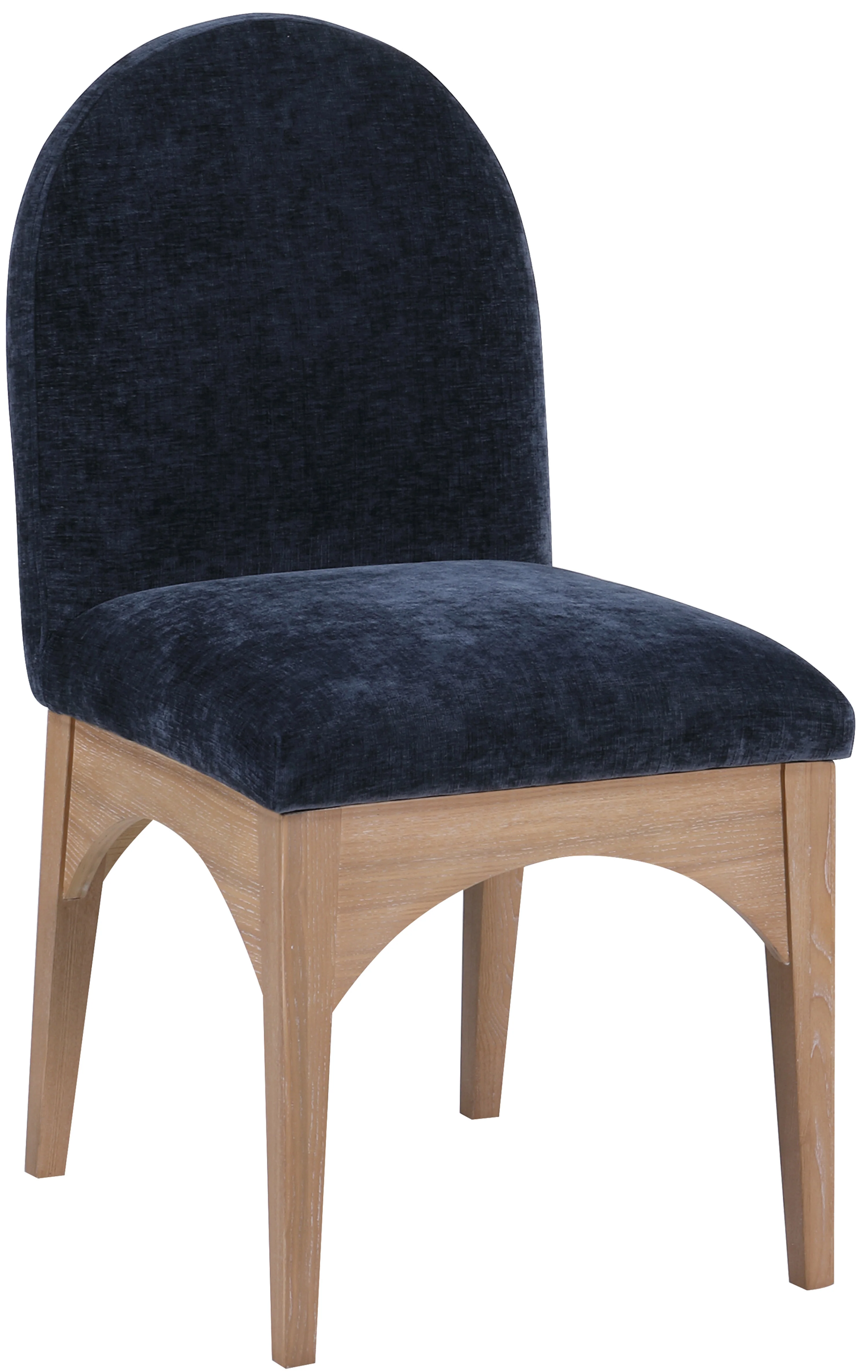 Brielle Navy Chenille Fabric Dining Chair SC - Image 3