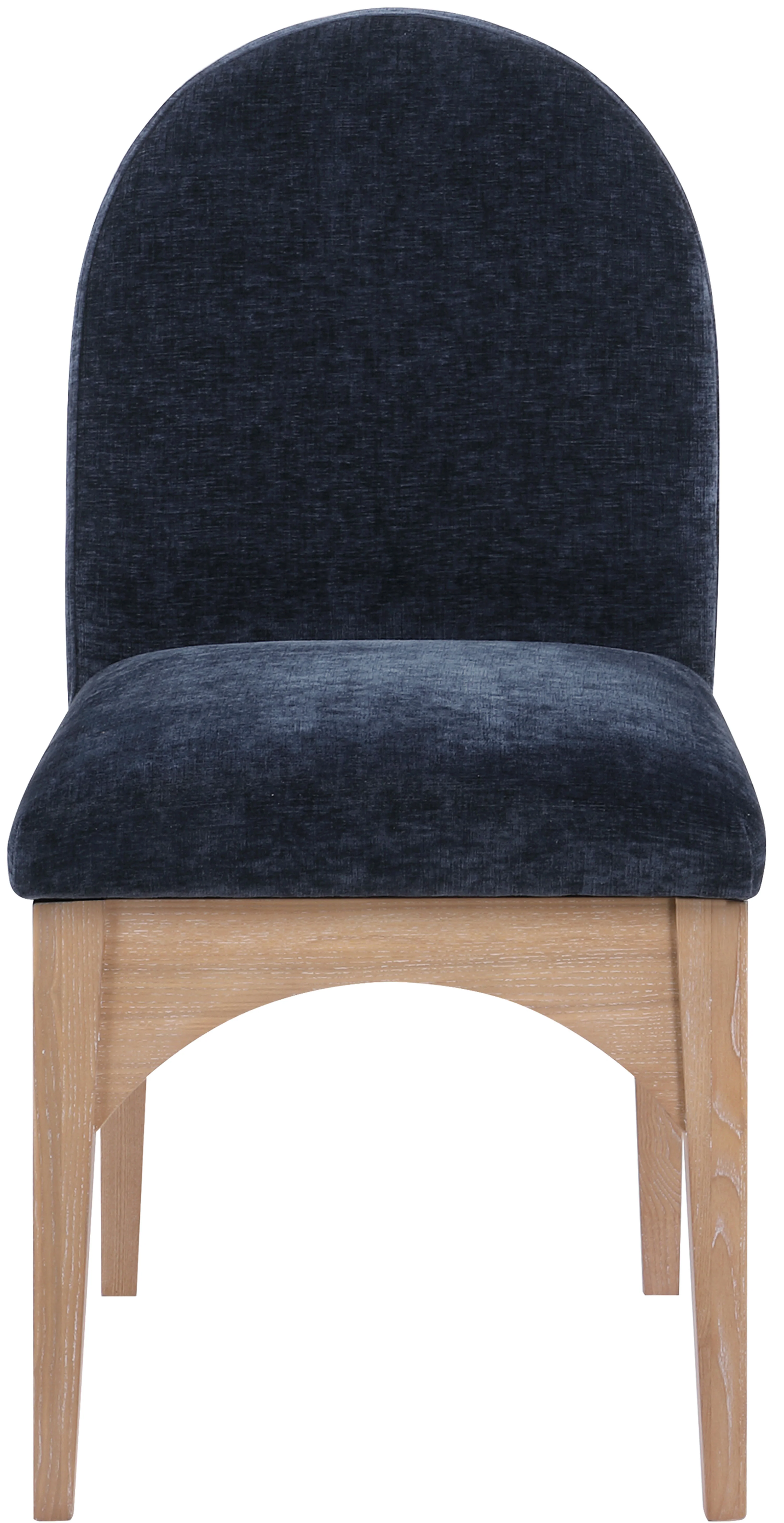 Brielle Navy Chenille Fabric Dining Chair SC - Image 4