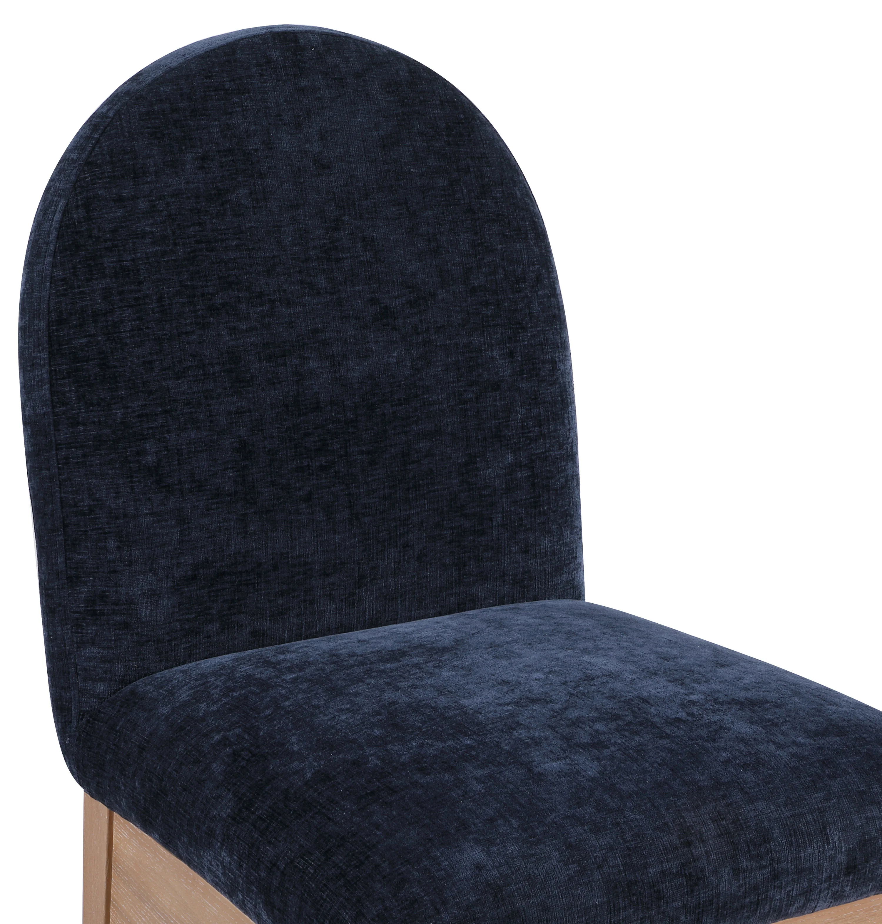 Brielle Navy Chenille Fabric Dining Chair SC - Image 6