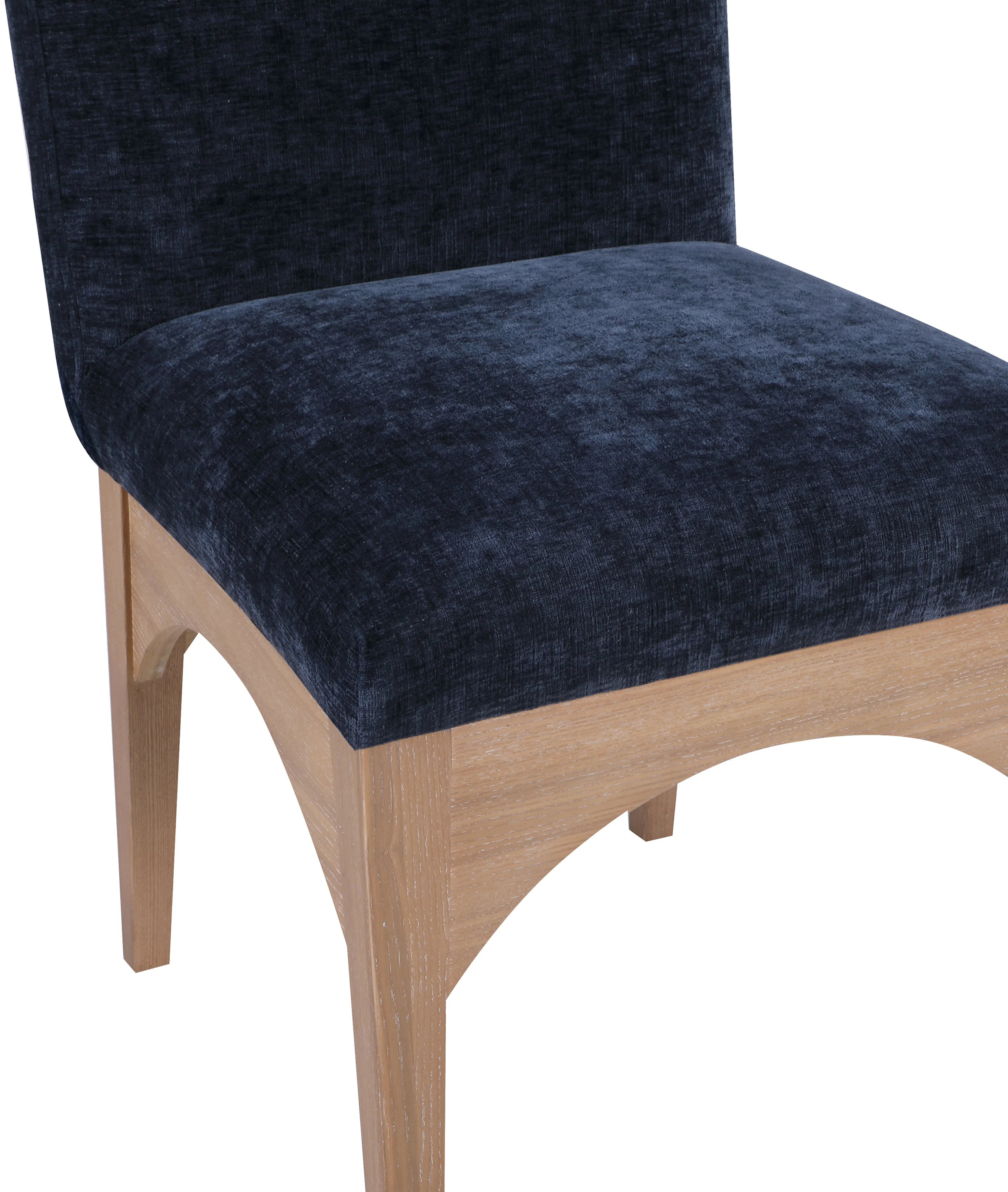 Brielle Navy Chenille Fabric Dining Chair SC - Image 7