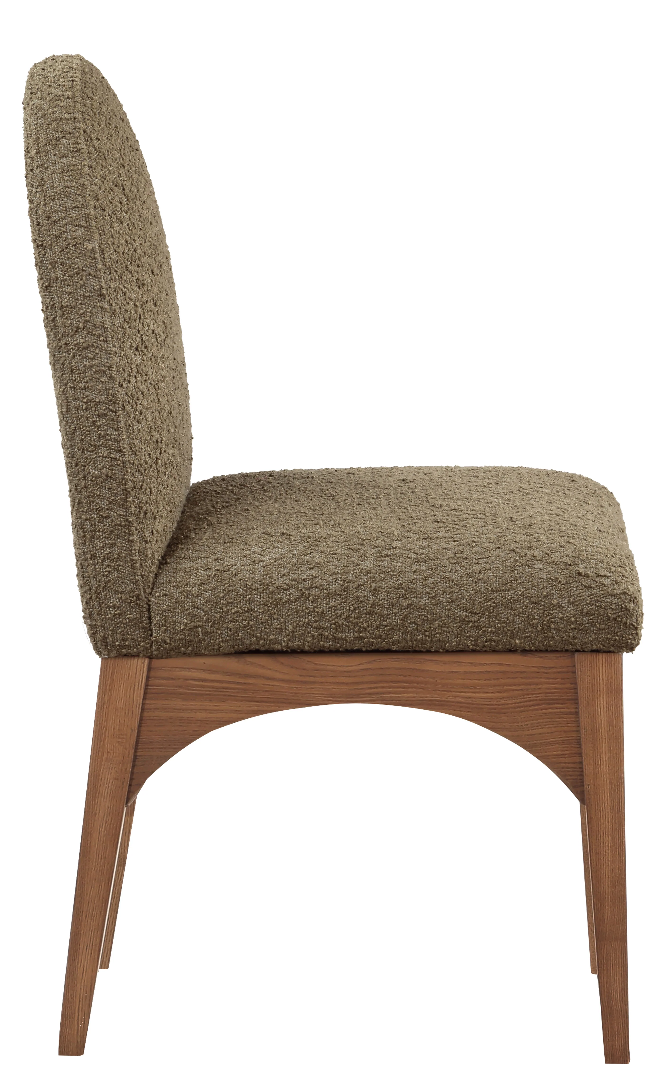 Brielle Olive Boucle Fabric Dining Chair SC - Image 15