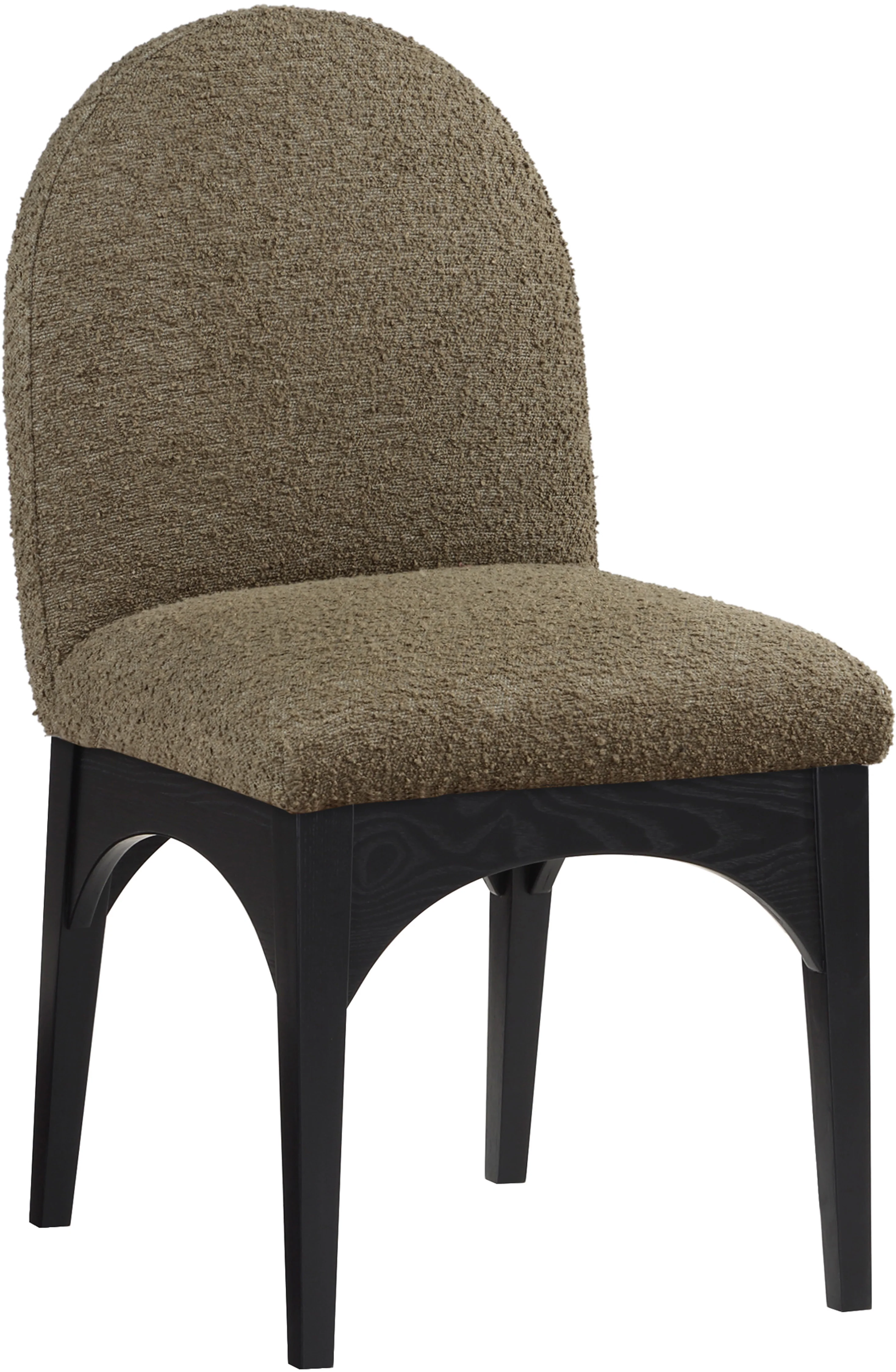 Brielle Olive Boucle Fabric Dining Chair SC - Image 3