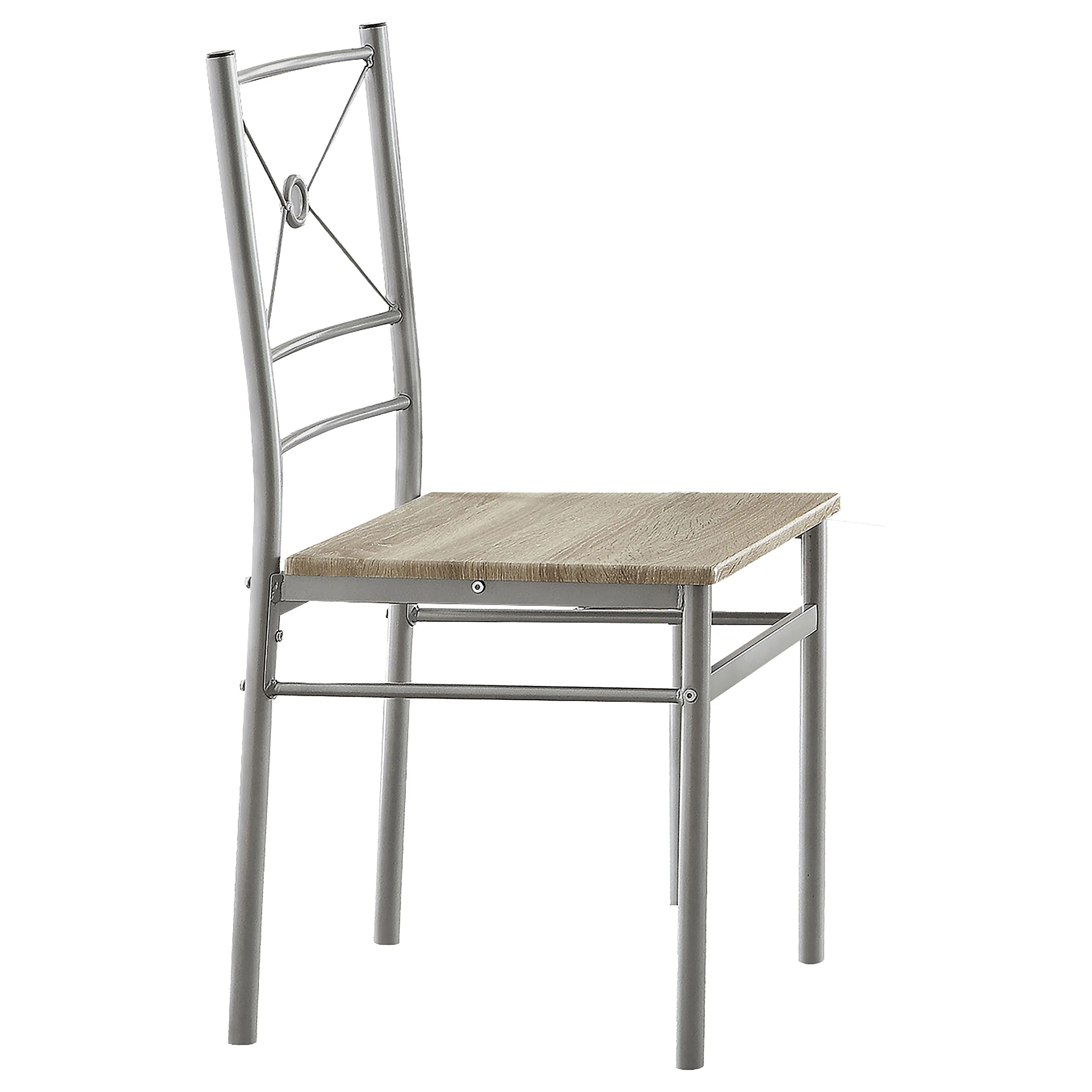 Brookside 5-piece Rectangular Dining Table Set SilverSilver - Image 3