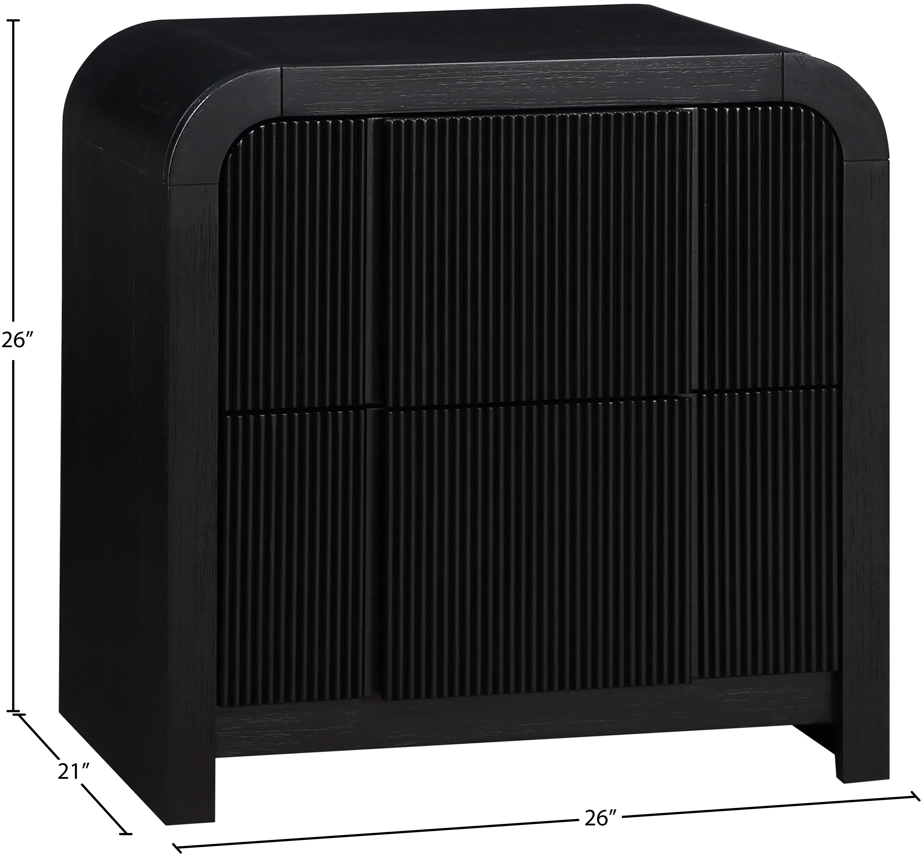 Carousel Black Night Stand NS - Image 10