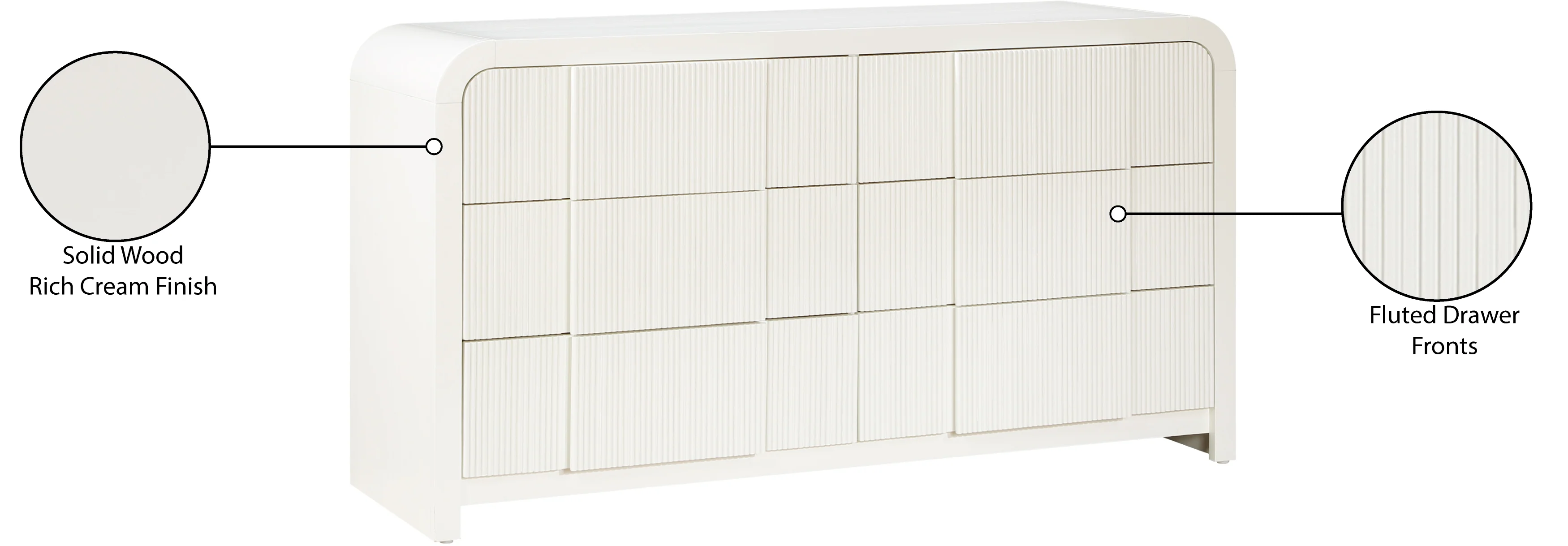 Carousel Cream Dresser D - Image 11