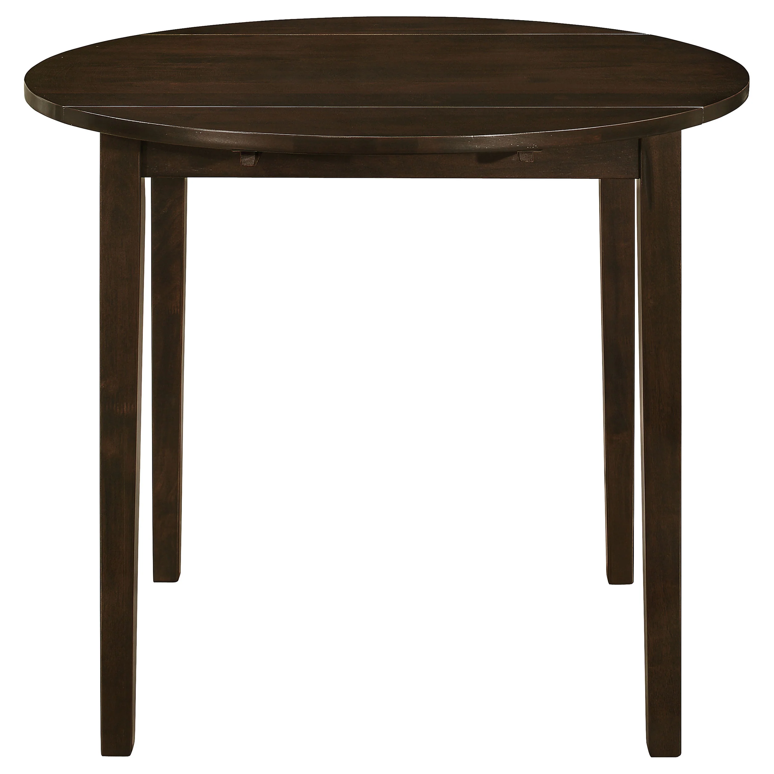 Gemma 3-piece Round Drop Leaf Dining Table Set CappuccinoCappuccino - Image 4