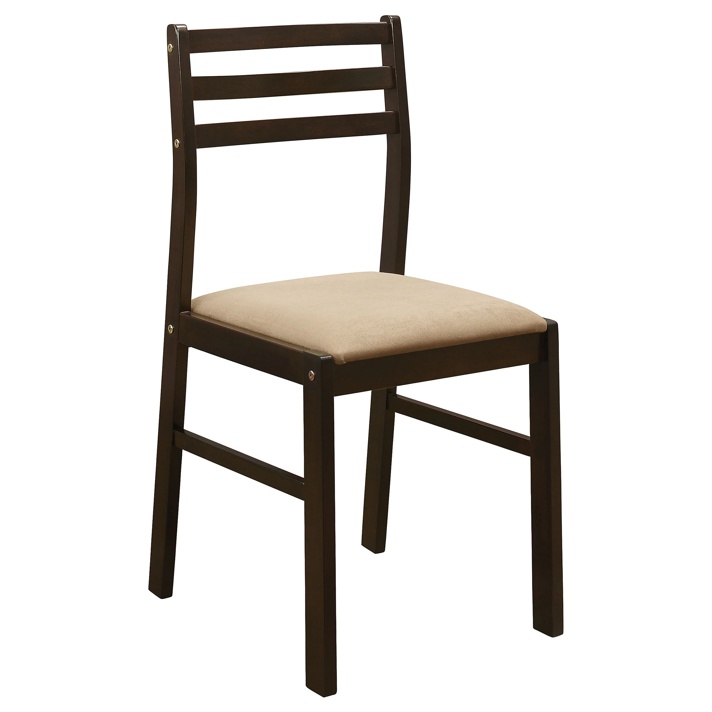 Gemma 3-piece Round Drop Leaf Dining Table Set CappuccinoCappuccino - Image 5