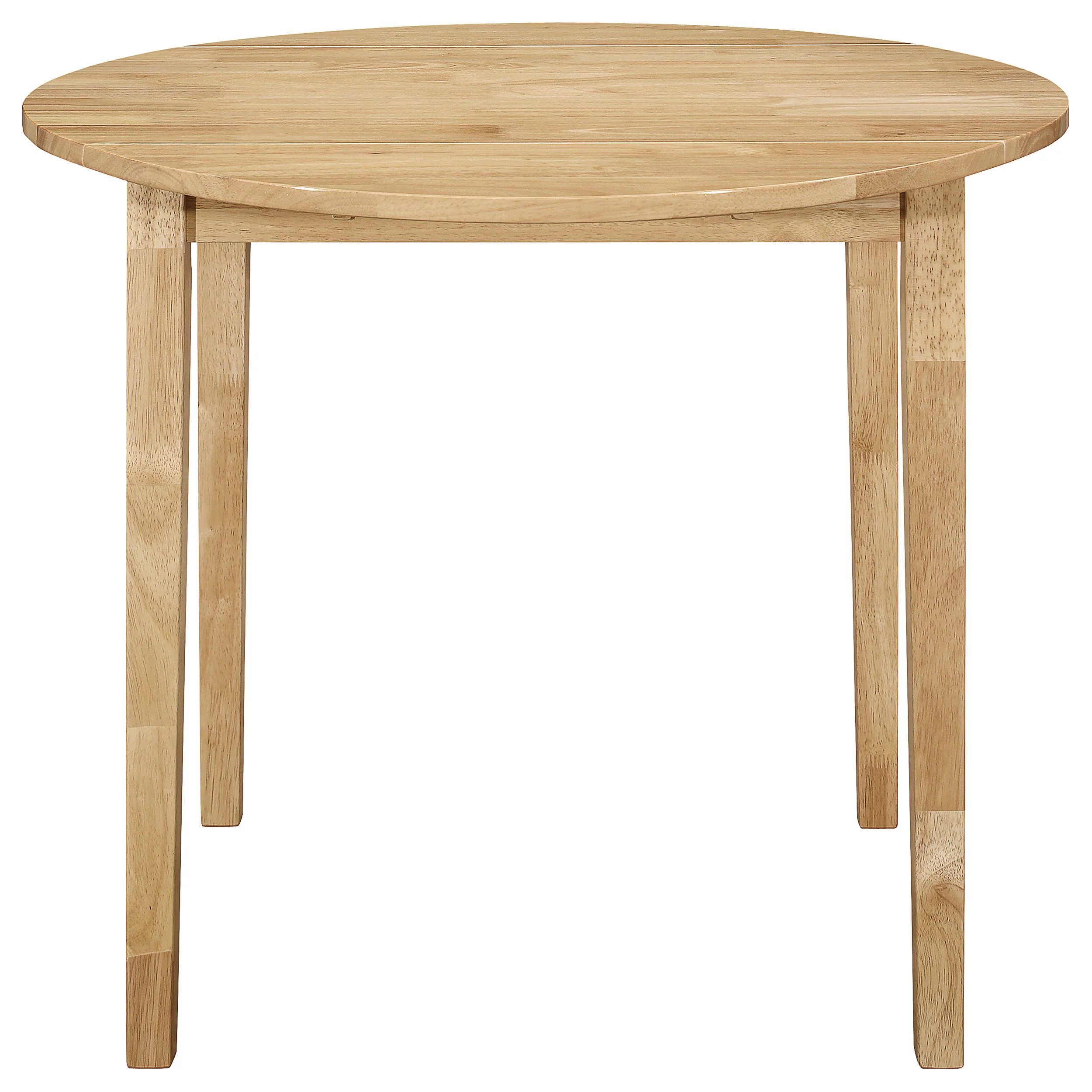 Gemma 3-piece Round Drop Leaf Dining Table Set NaturalNatural - Image 3