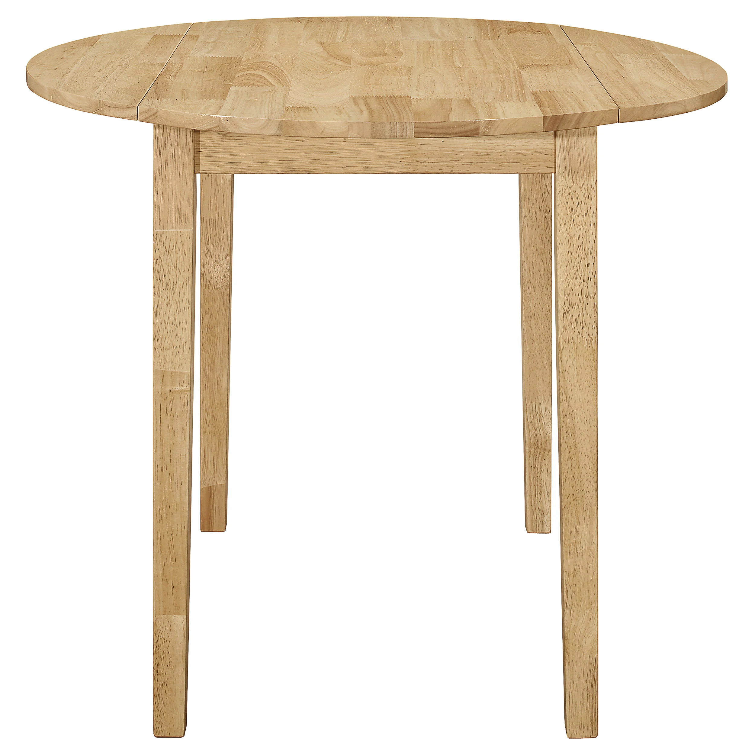 Gemma 3-piece Round Drop Leaf Dining Table Set NaturalNatural - Image 4